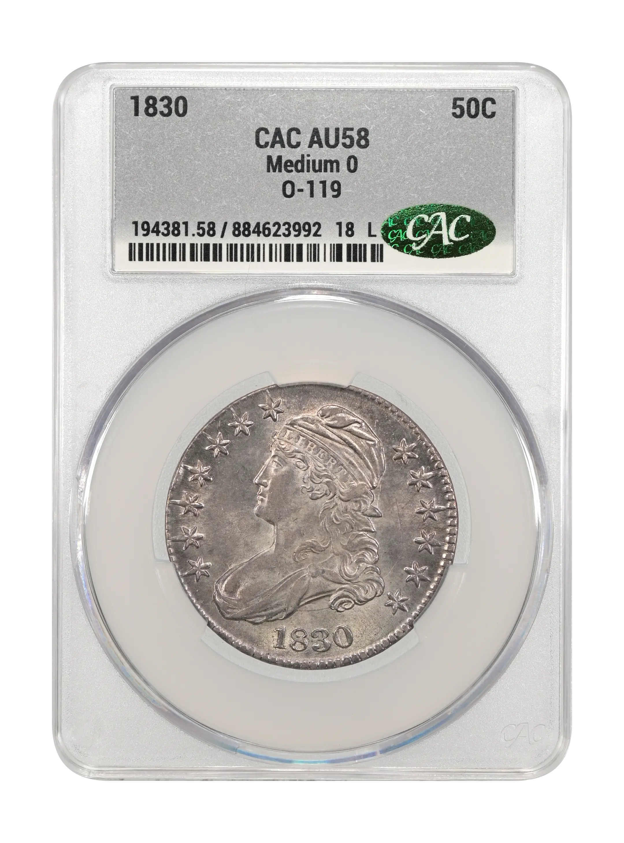 1830 50c Large Letters, Small 0, O-119 MS thumbnail 15