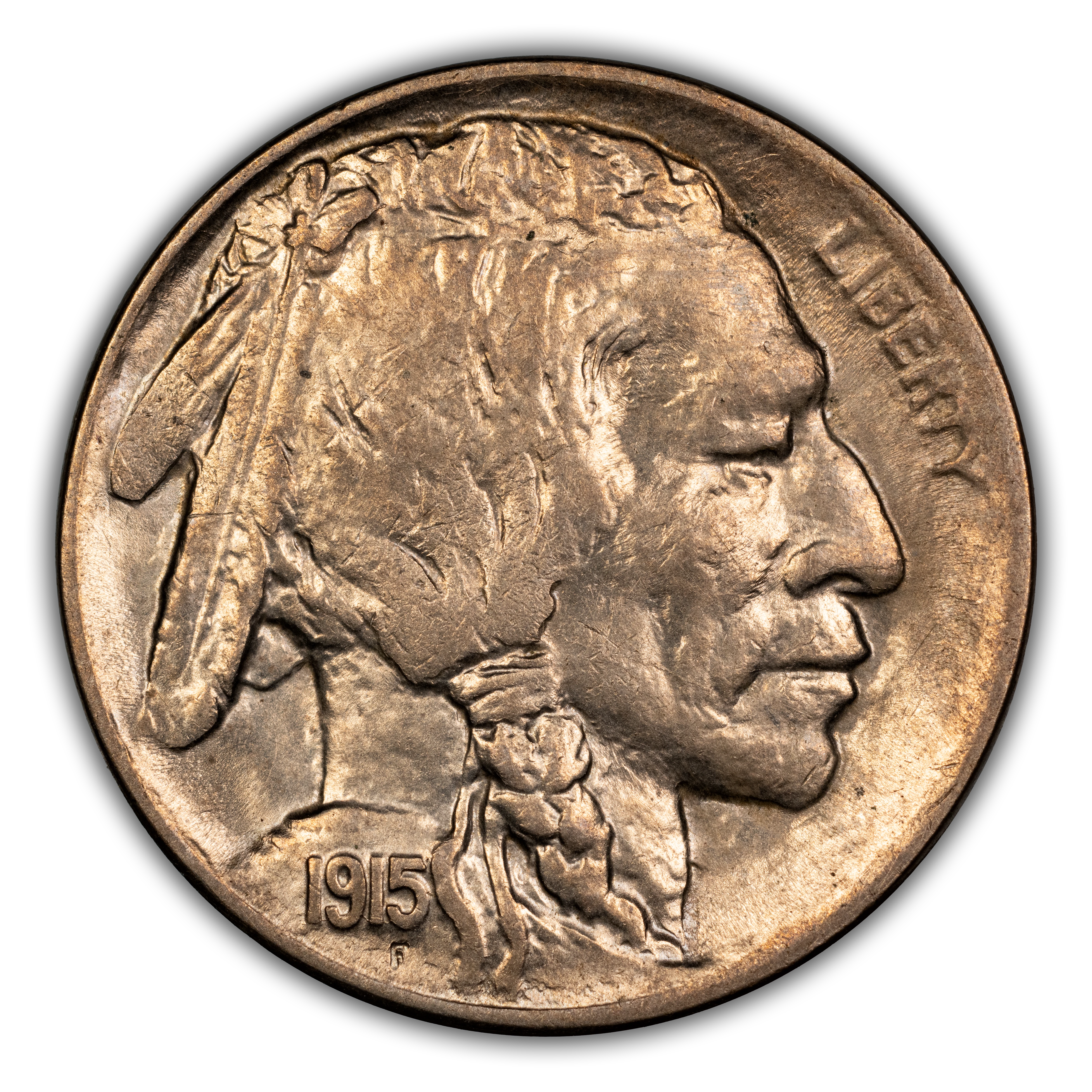 1915-D/D 5c Repunched Mintmark, FS-501 MS
