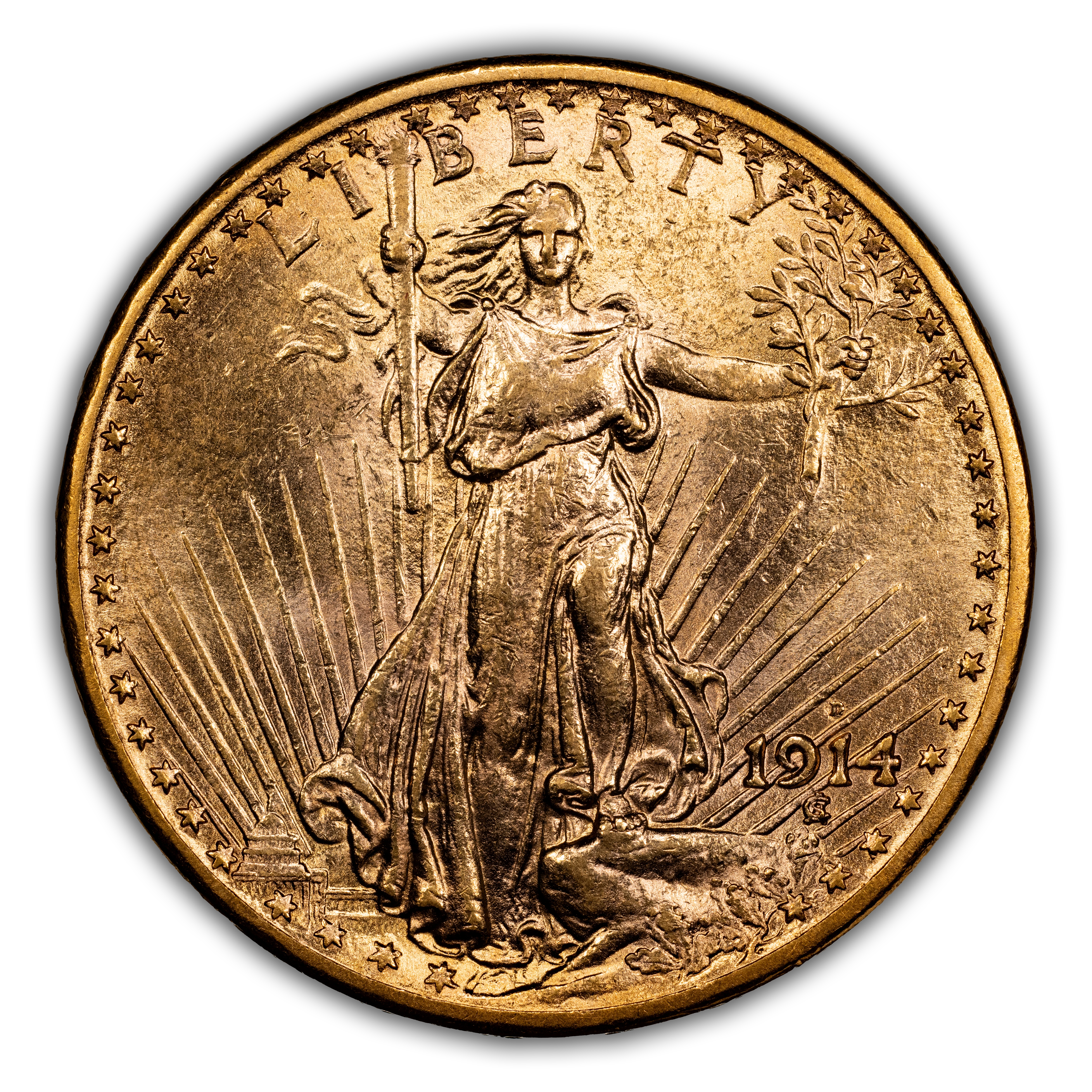 1914-D $20  MS thumbnail 3