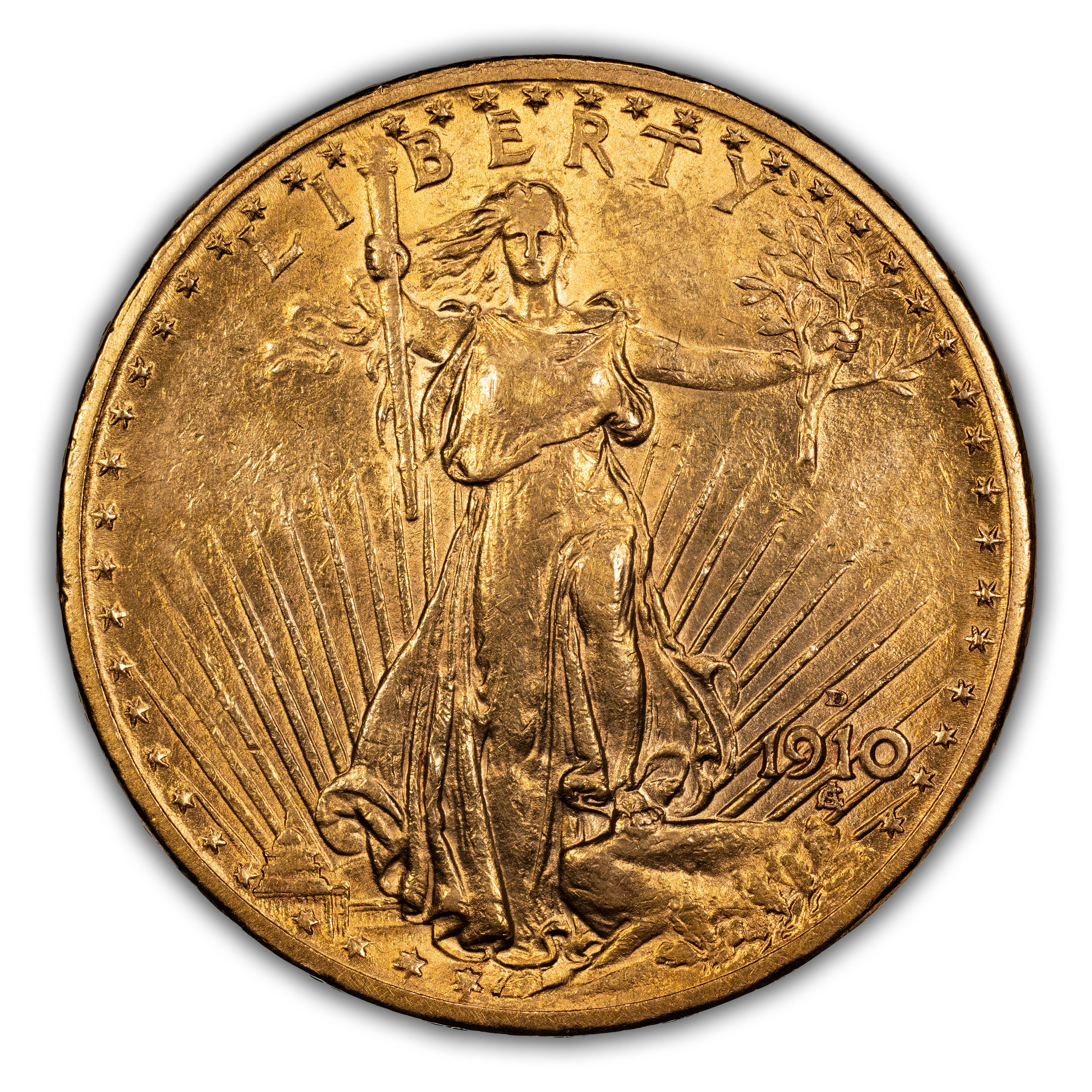 1910-D $20  MS thumbnail 2