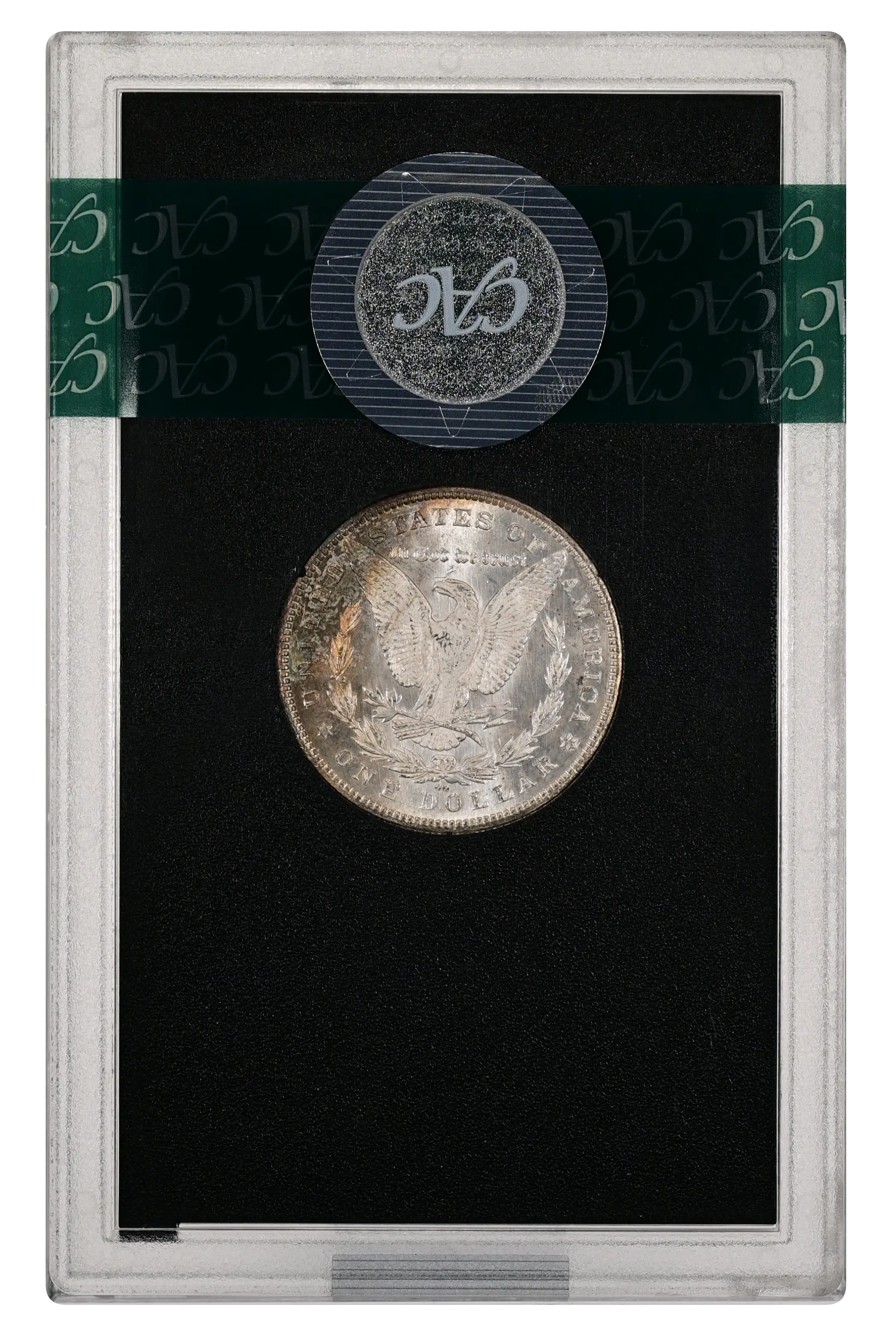 1880-CC $1  GSA Hoard, 8/7 Dash under 8, VAM-10 MS thumbnail 10