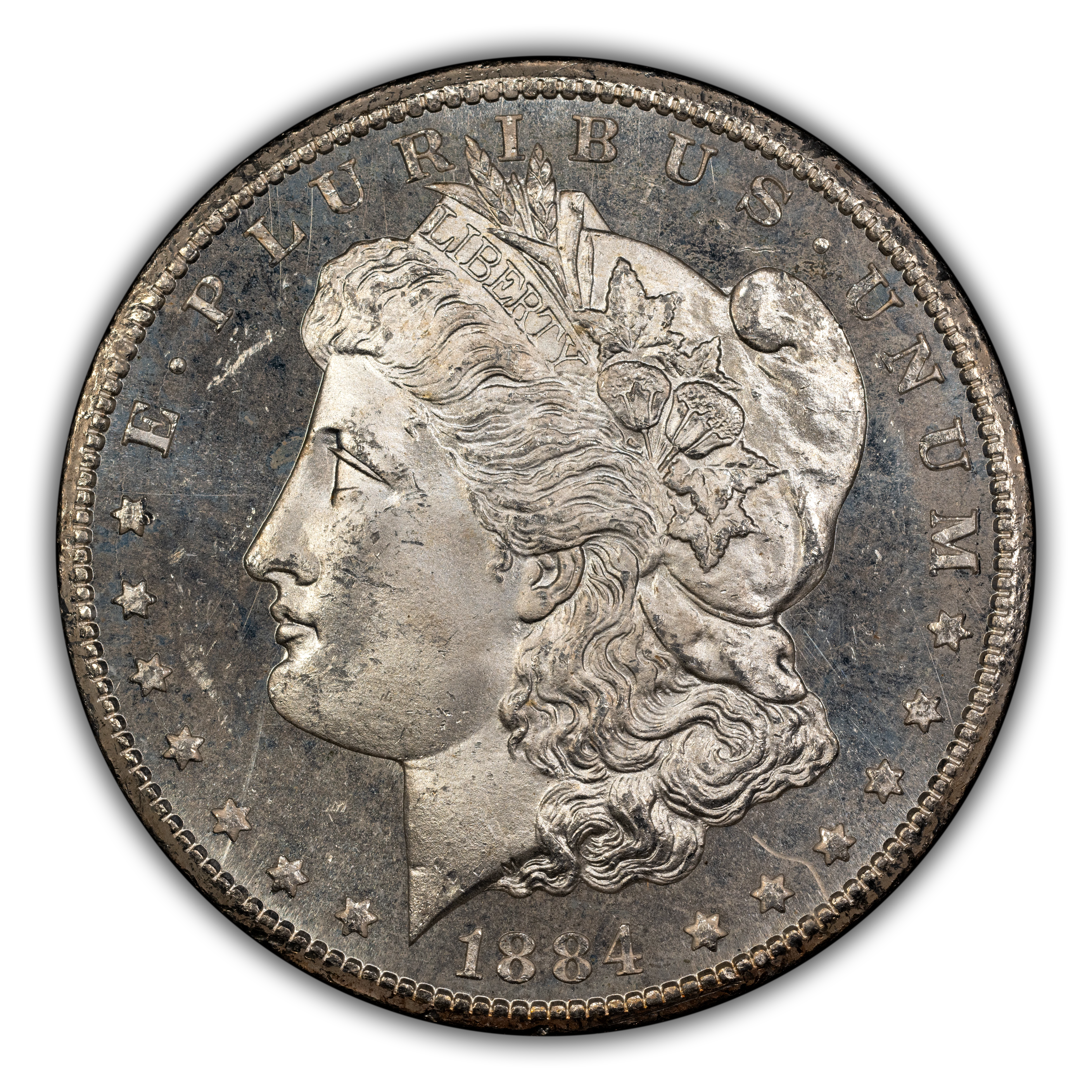 1884-CC $1  GSA Hoard, Doubled 18 Top, VAM-2 MS PL thumbnail 5