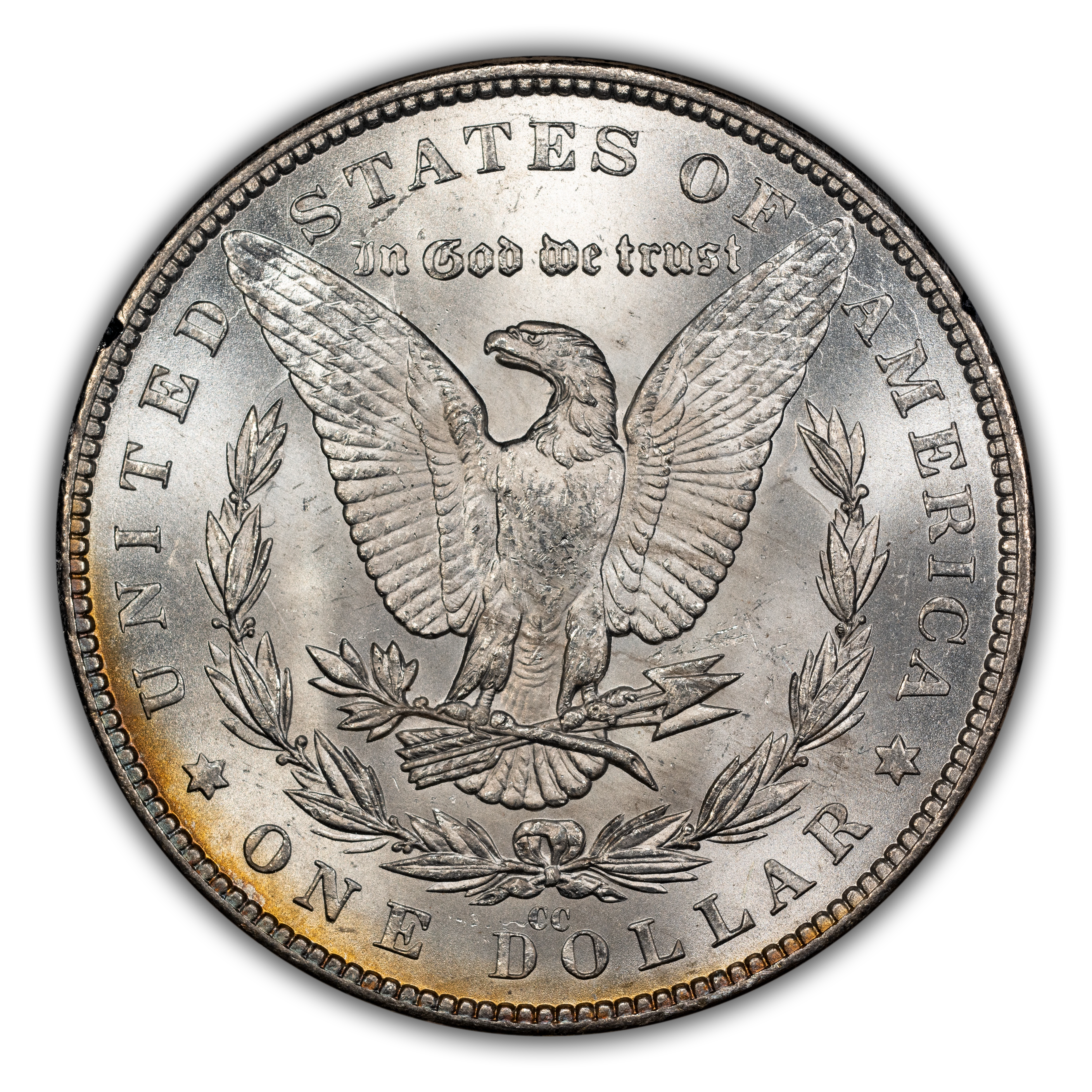 1882-CC $1  GSA Hoard, Die Break Cap, VAM-3C MS thumbnail 2