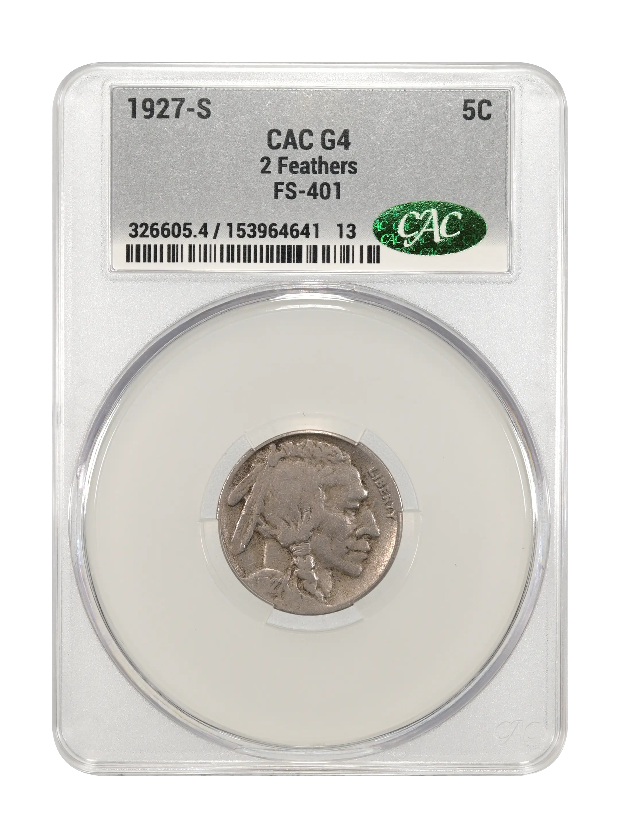1927-S 5c 2 Feathers, FS-401 MS thumbnail 5