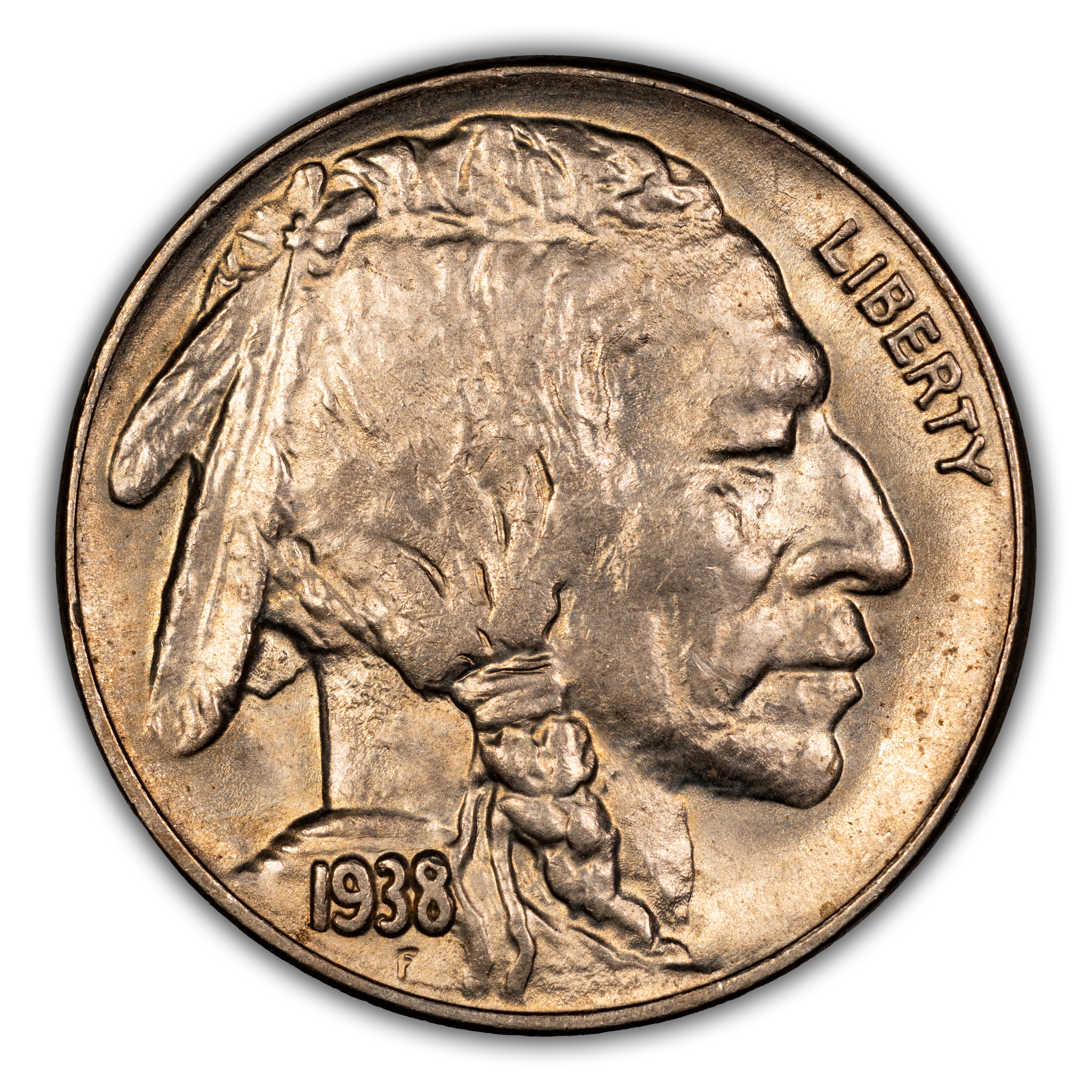 1938-D/S 5c Buffalo, OMM, FS-515 MS thumbnail 3