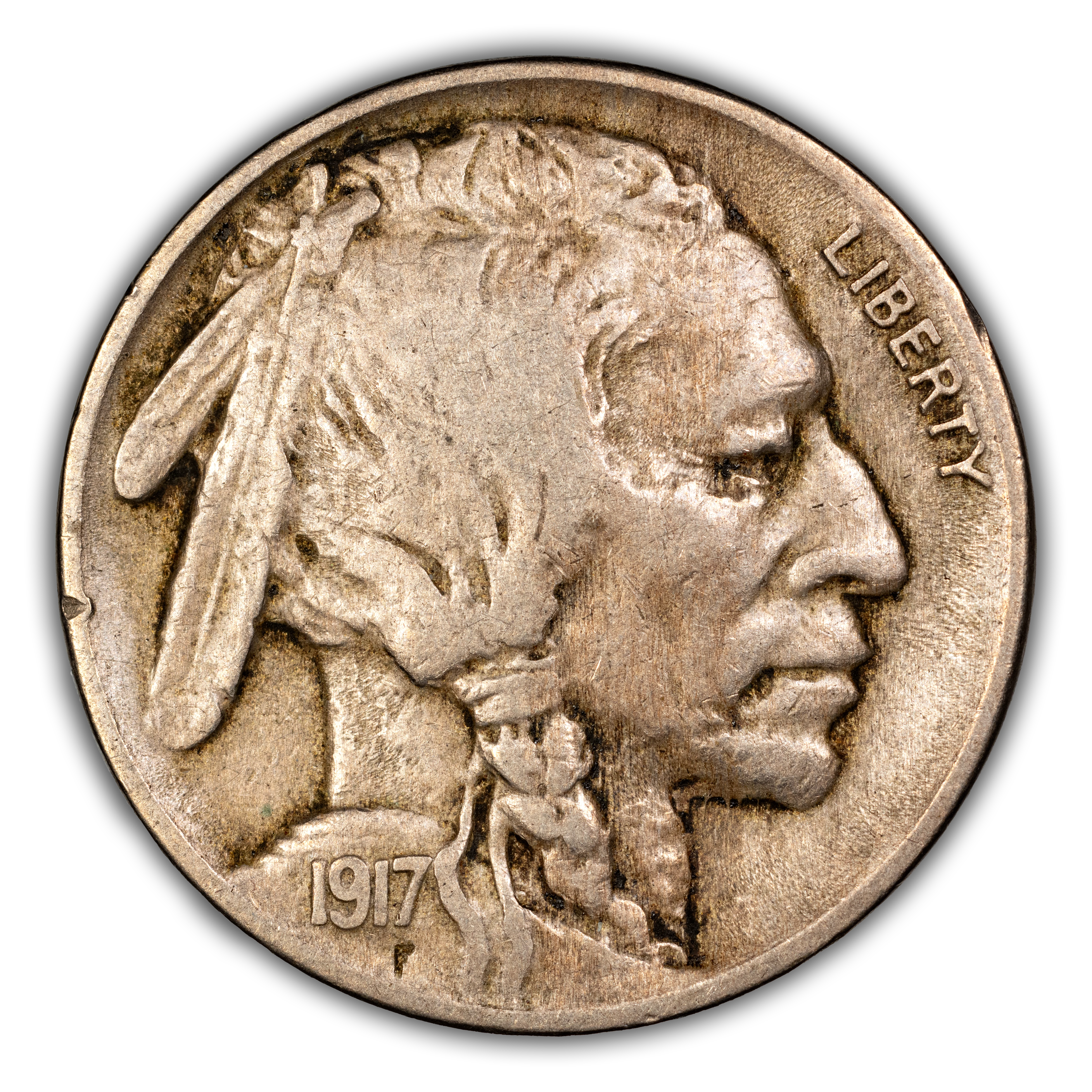 1917 5c 2 Feathers, FS-401 MS thumbnail 2