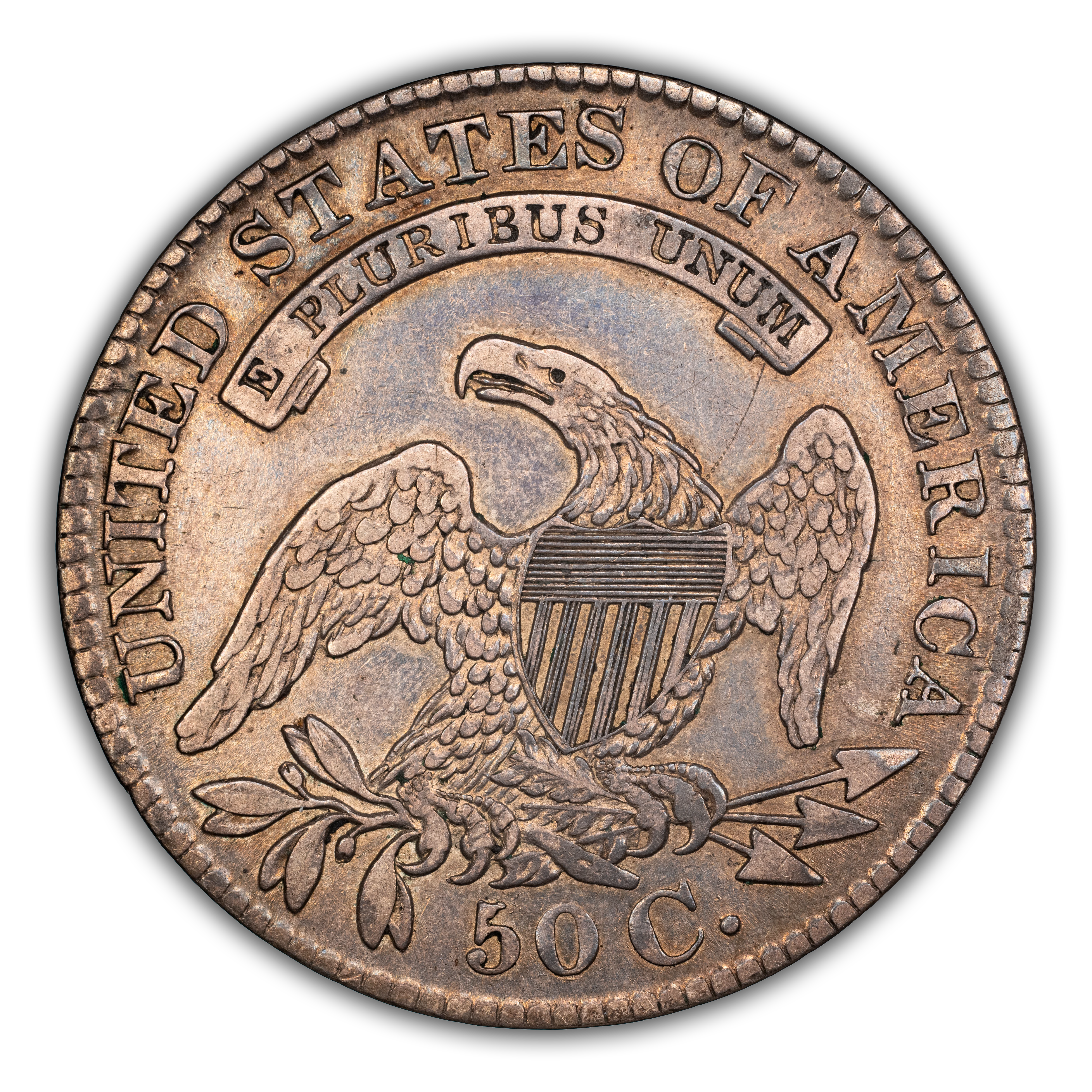 1829/7 50c Overdate, O-102a MS thumbnail 4
