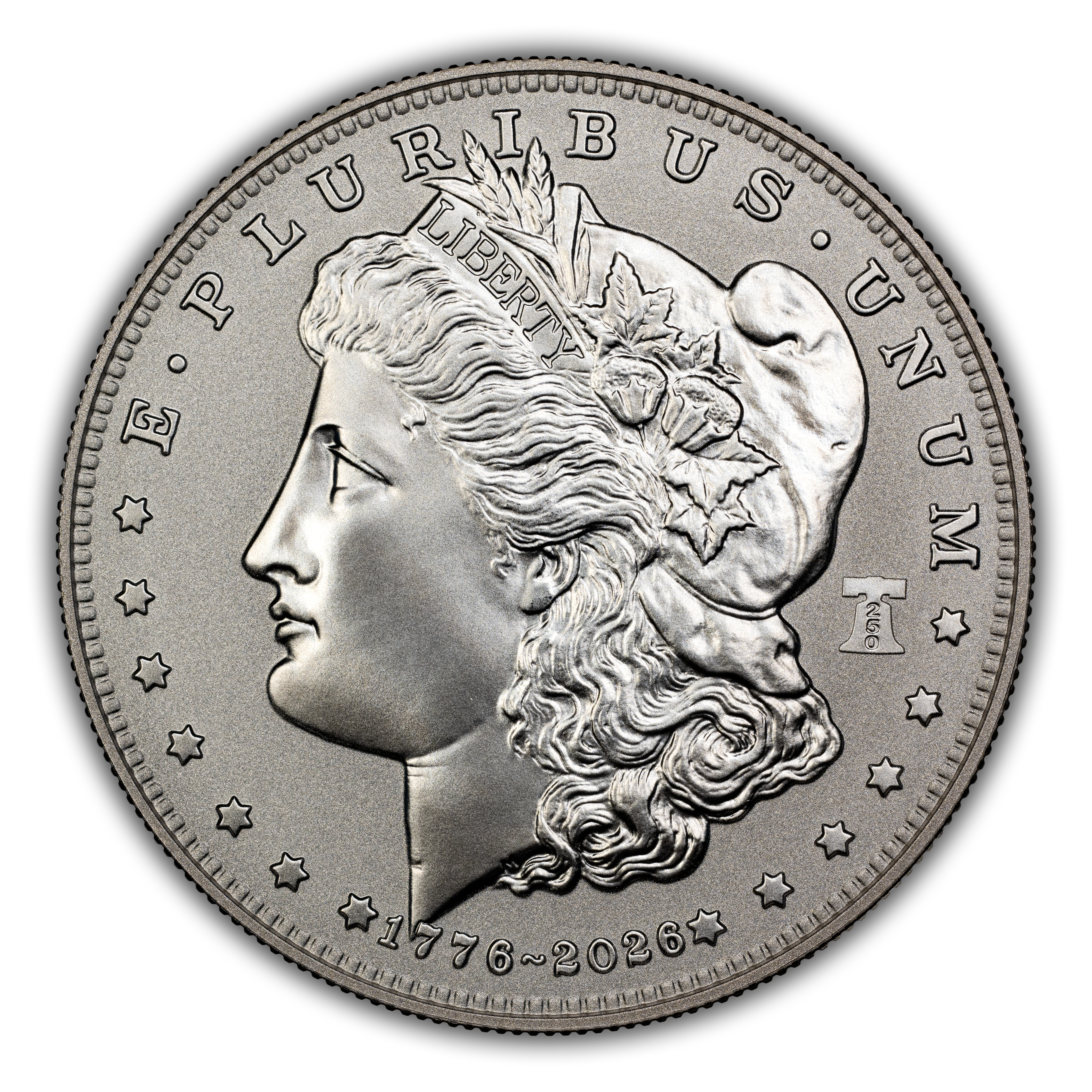 1776~2026-(W) S$1 Morgan, Liberty Bell Privy, Enhanced Uncirculated MS thumbnail 2