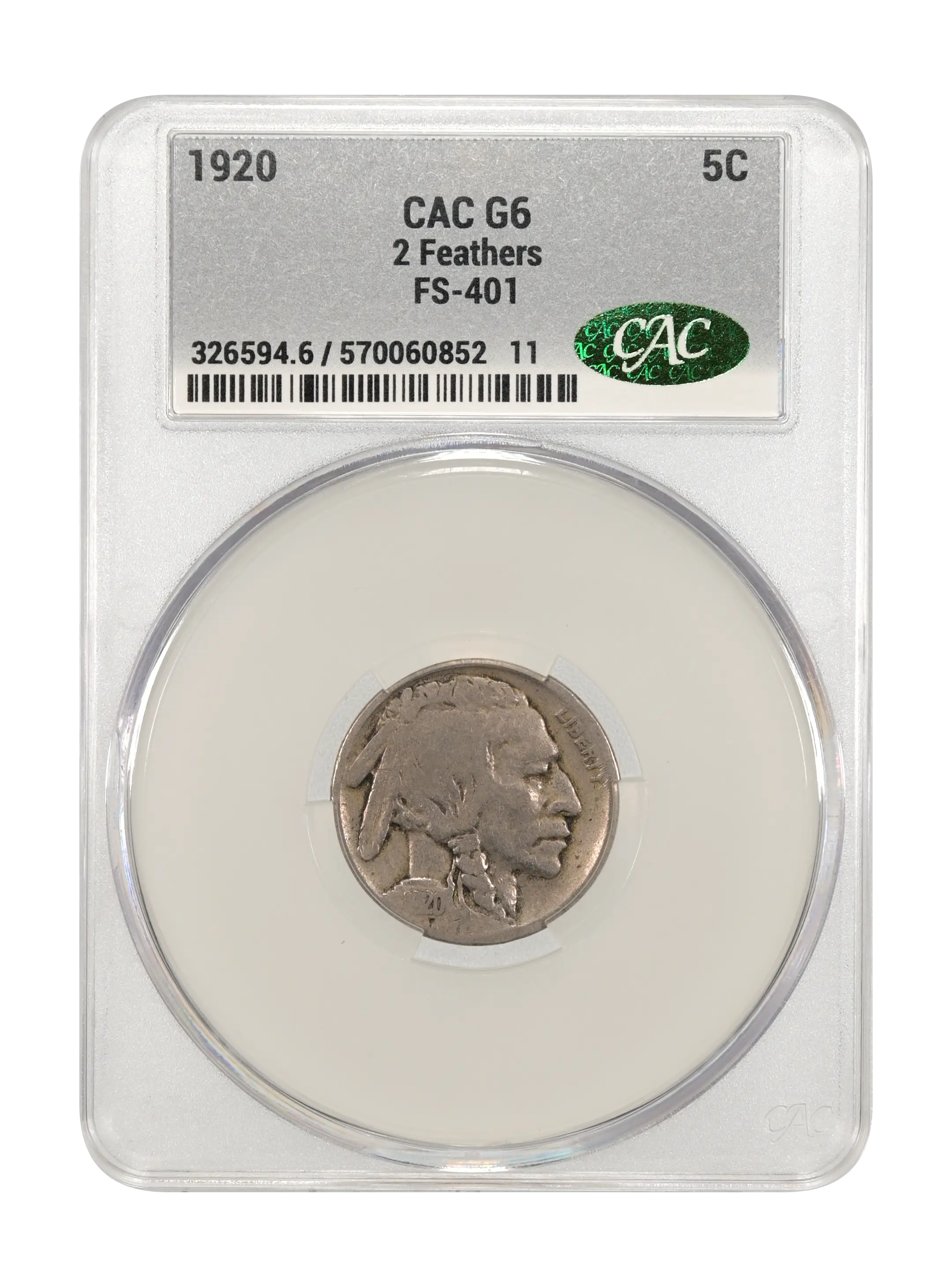 1920 5c 2 Feathers, FS-401 MS thumbnail 3