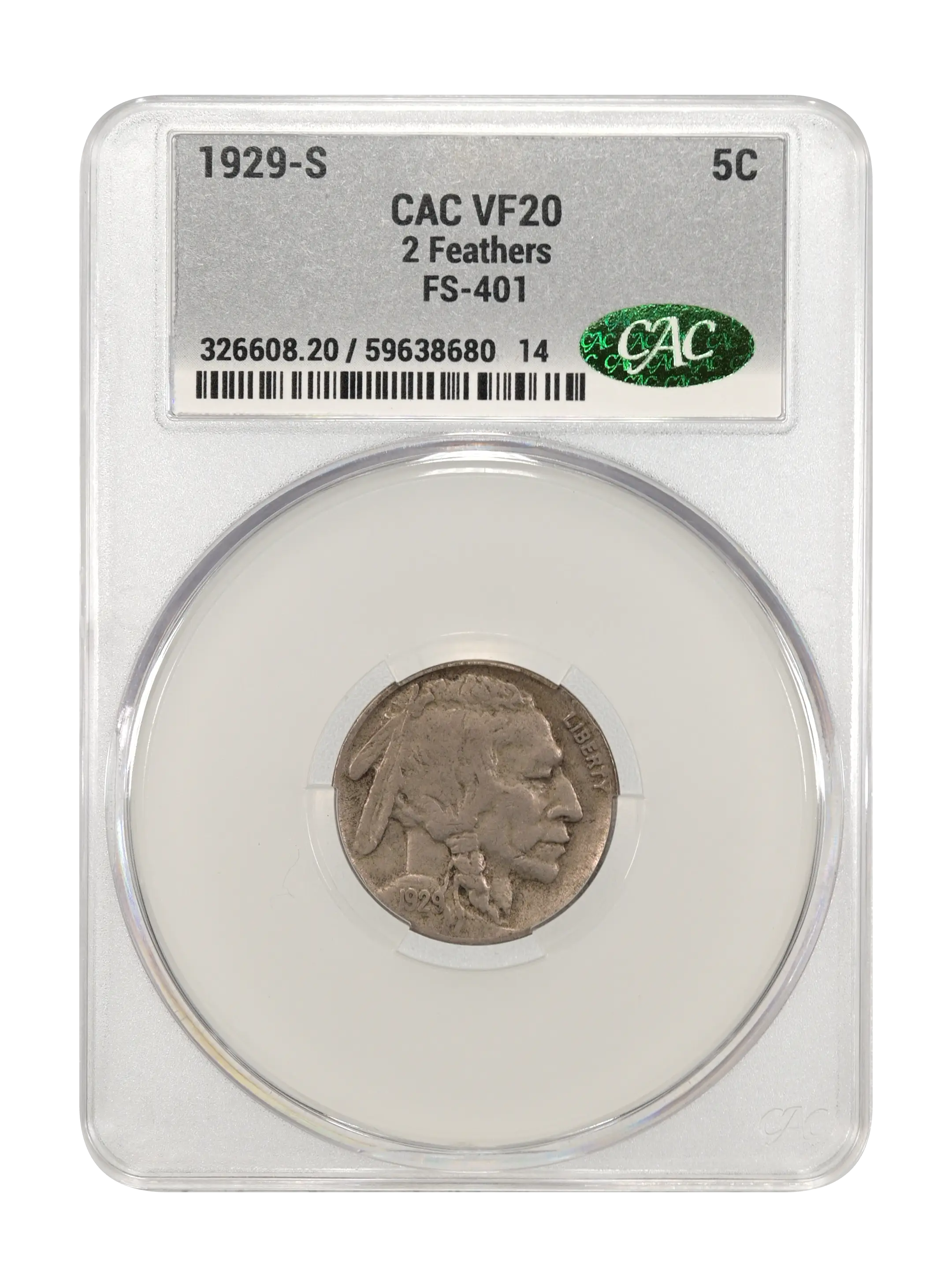 1929-S 5c 2 Feathers, FS-401 MS thumbnail 5