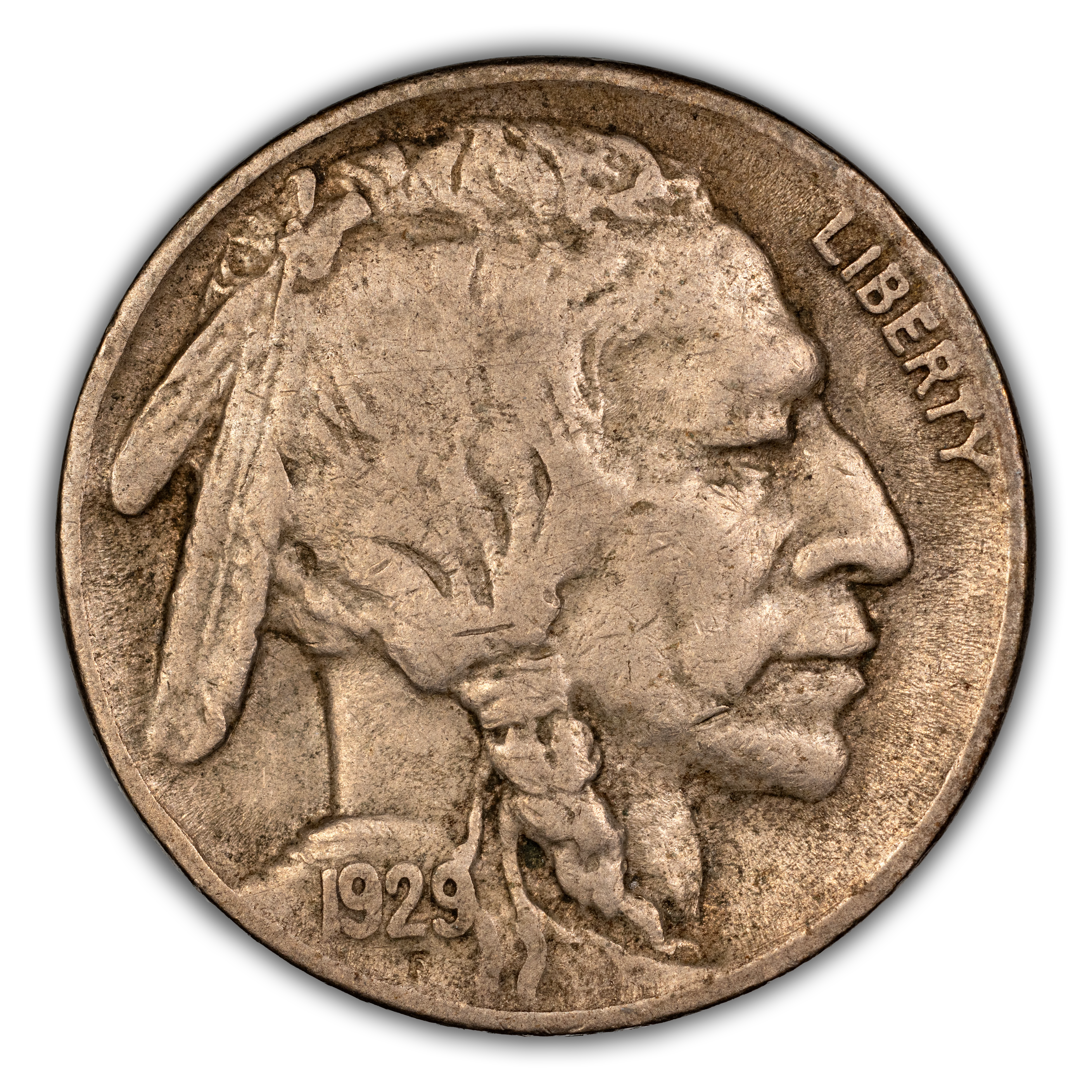 1929-S 5c 2 Feathers, FS-401 MS