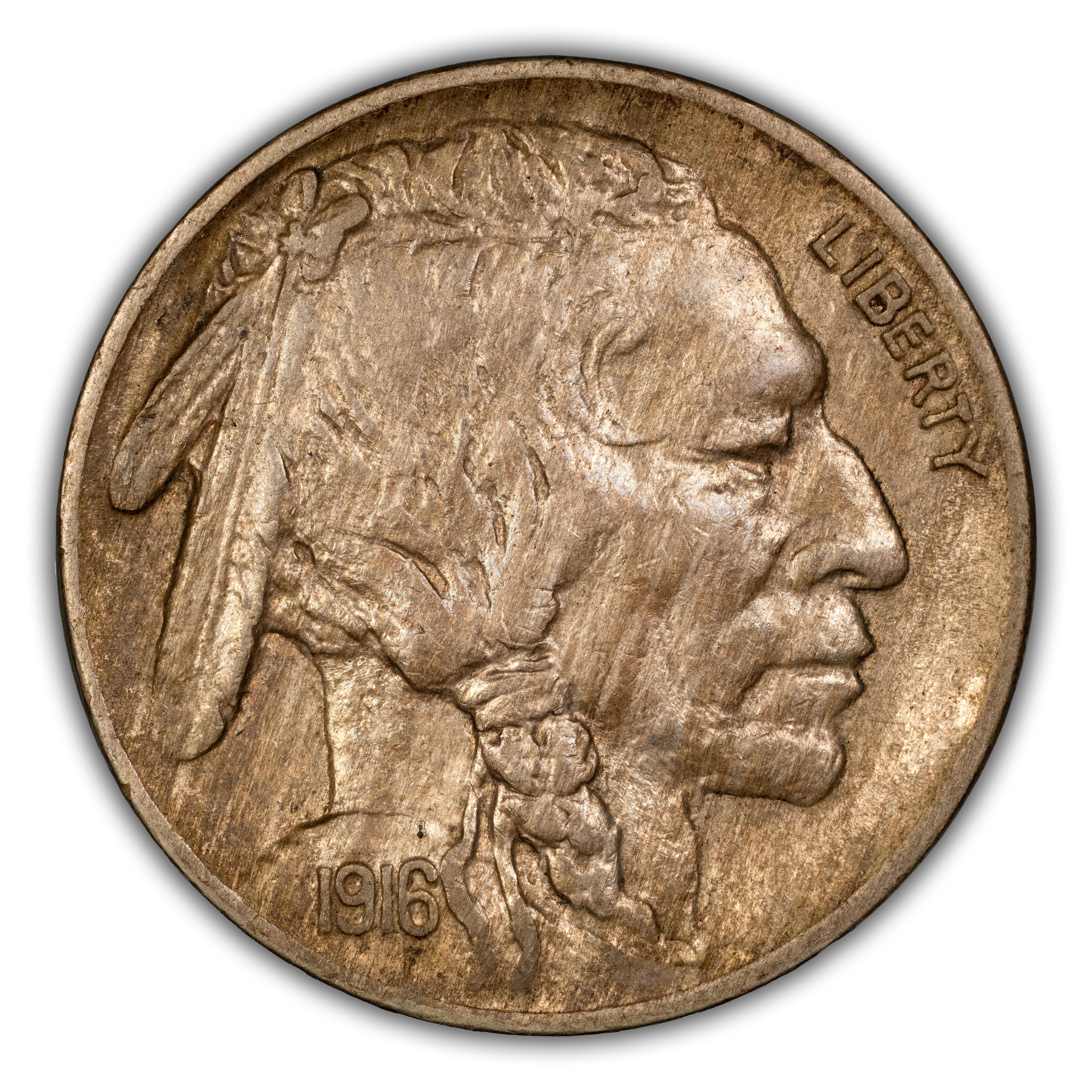 1916 5c 2 Feathers, FS-402 MS