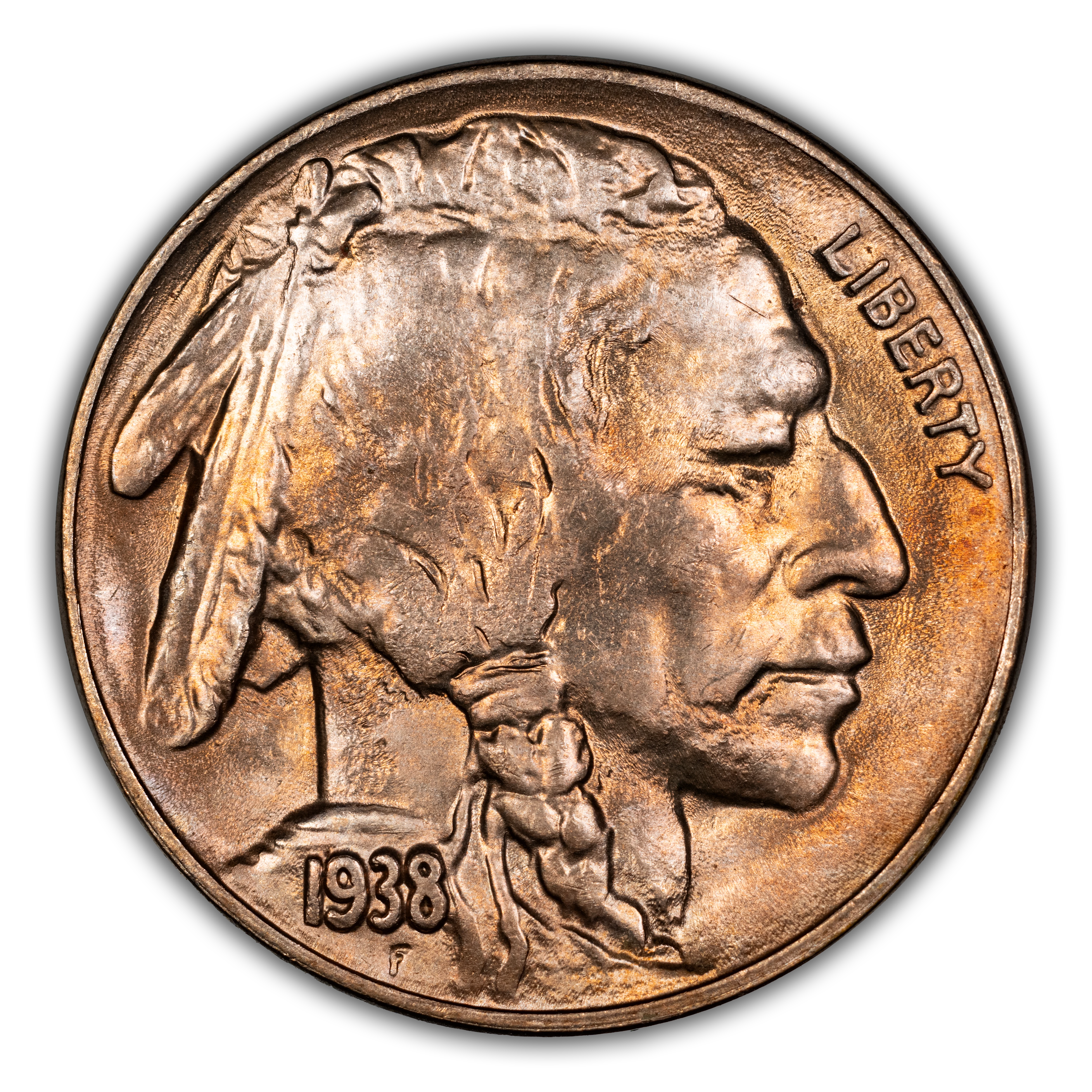 1938-D/S 5c Buffalo, OMM, FS-512 MS thumbnail 2