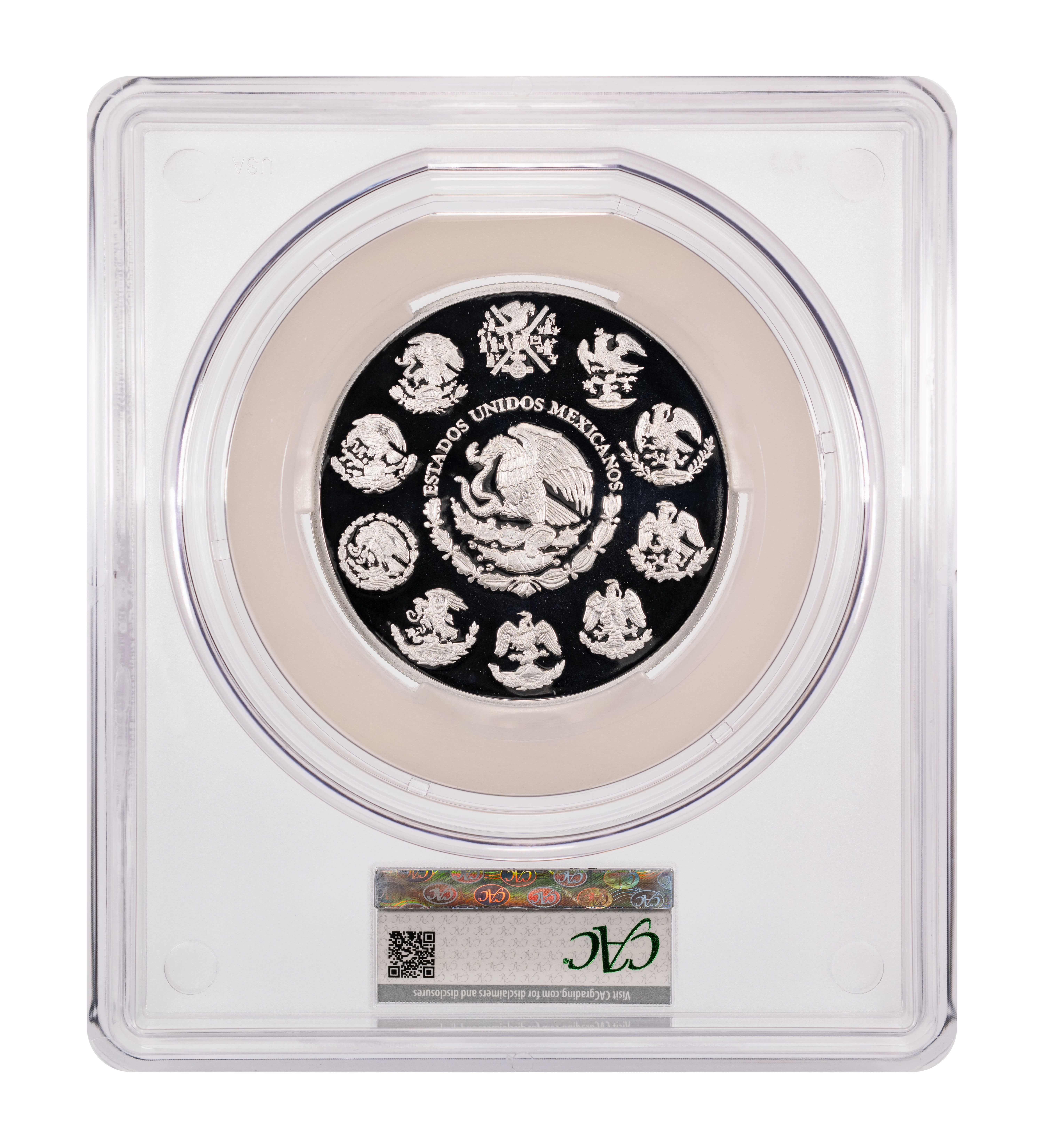 2021-Mo 5 Onza 5oz Silver, Libertad PR DCAM (KM-615) thumbnail 2