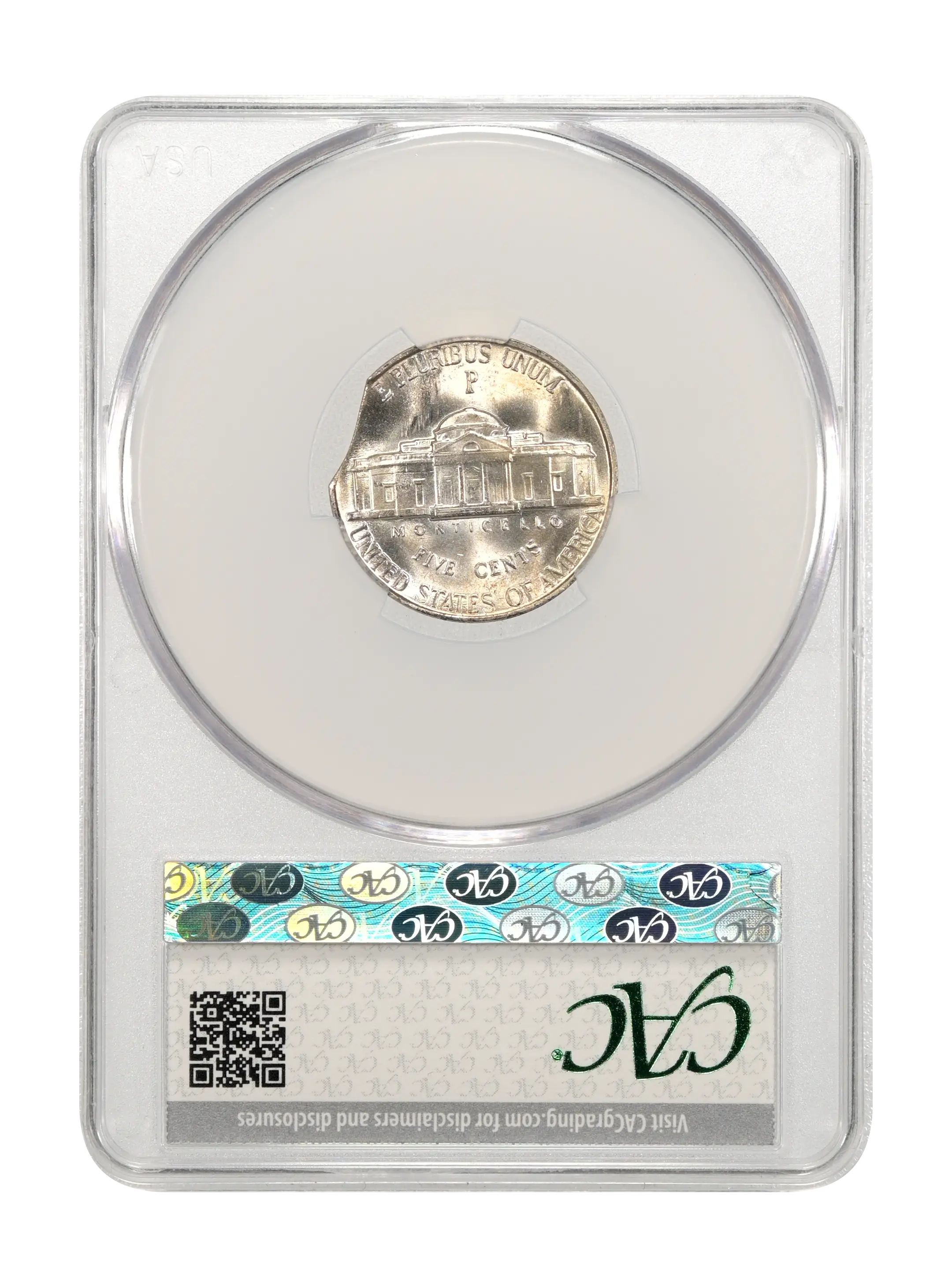 1945-P 5C Silver, Doubled Die Reverse, FS-801 MS thumbnail 8