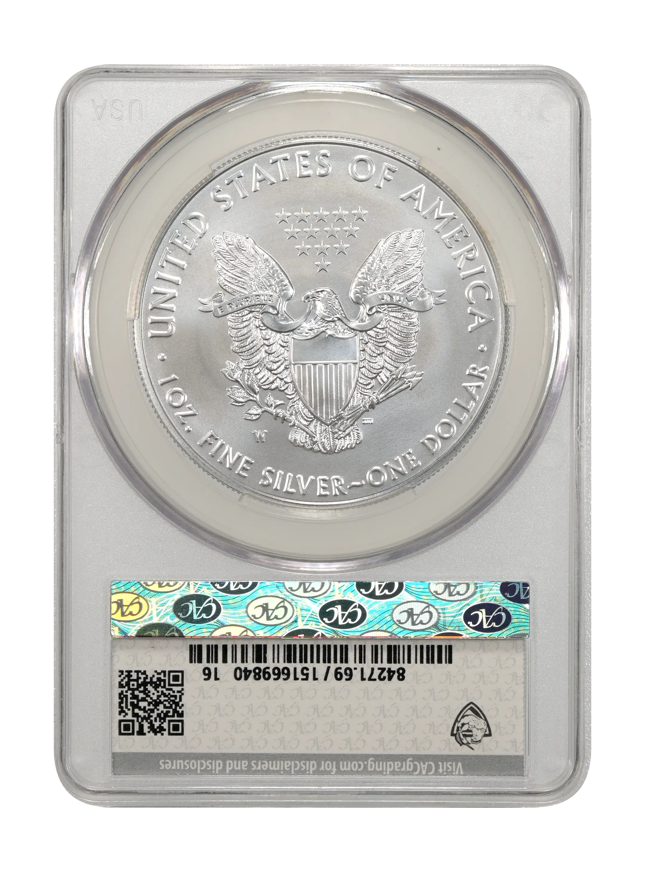 2020-W $1  Silver Eagle, Burnished MS thumbnail 18