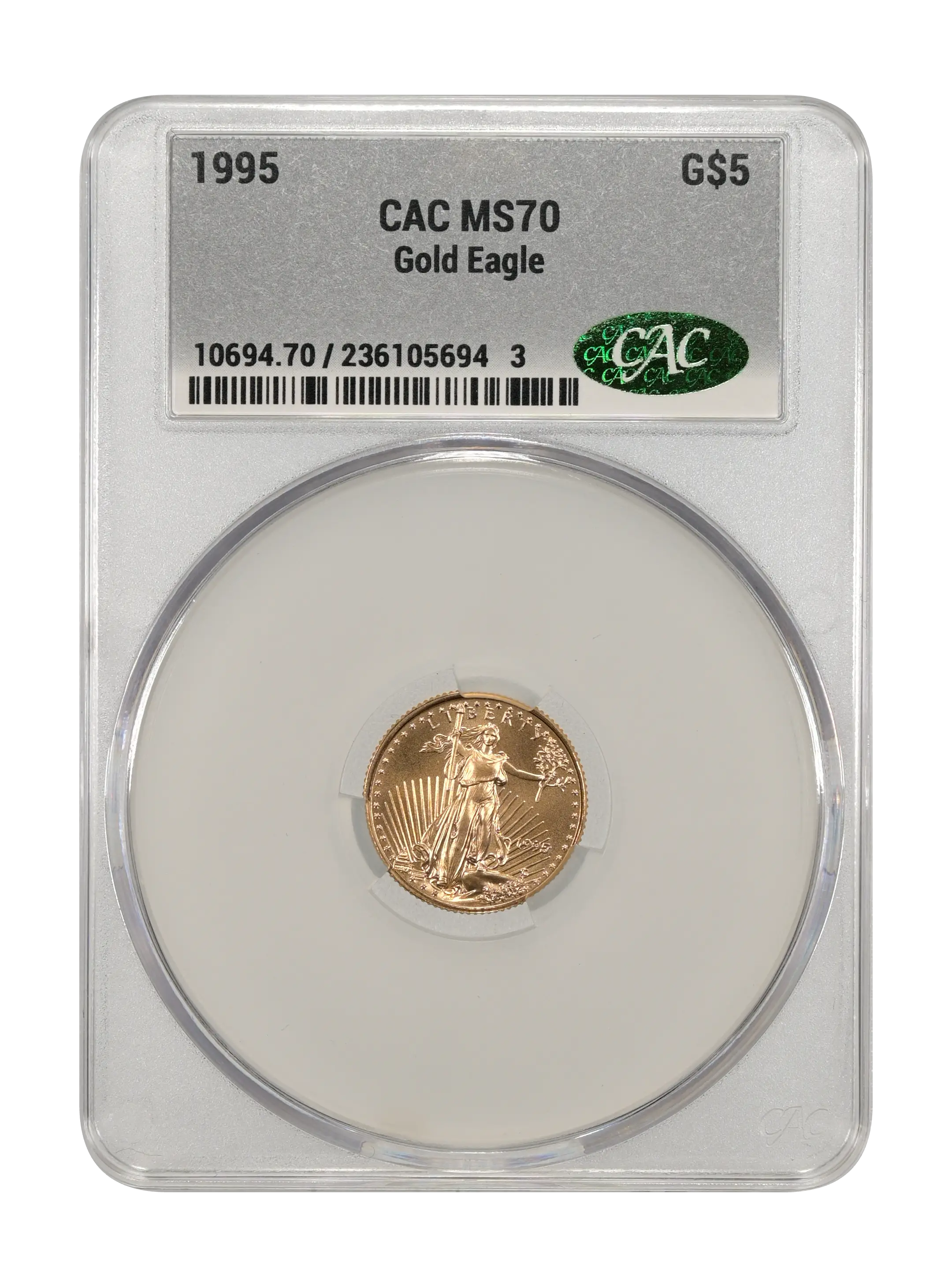 1995 $5  Gold Eagle MS thumbnail 17