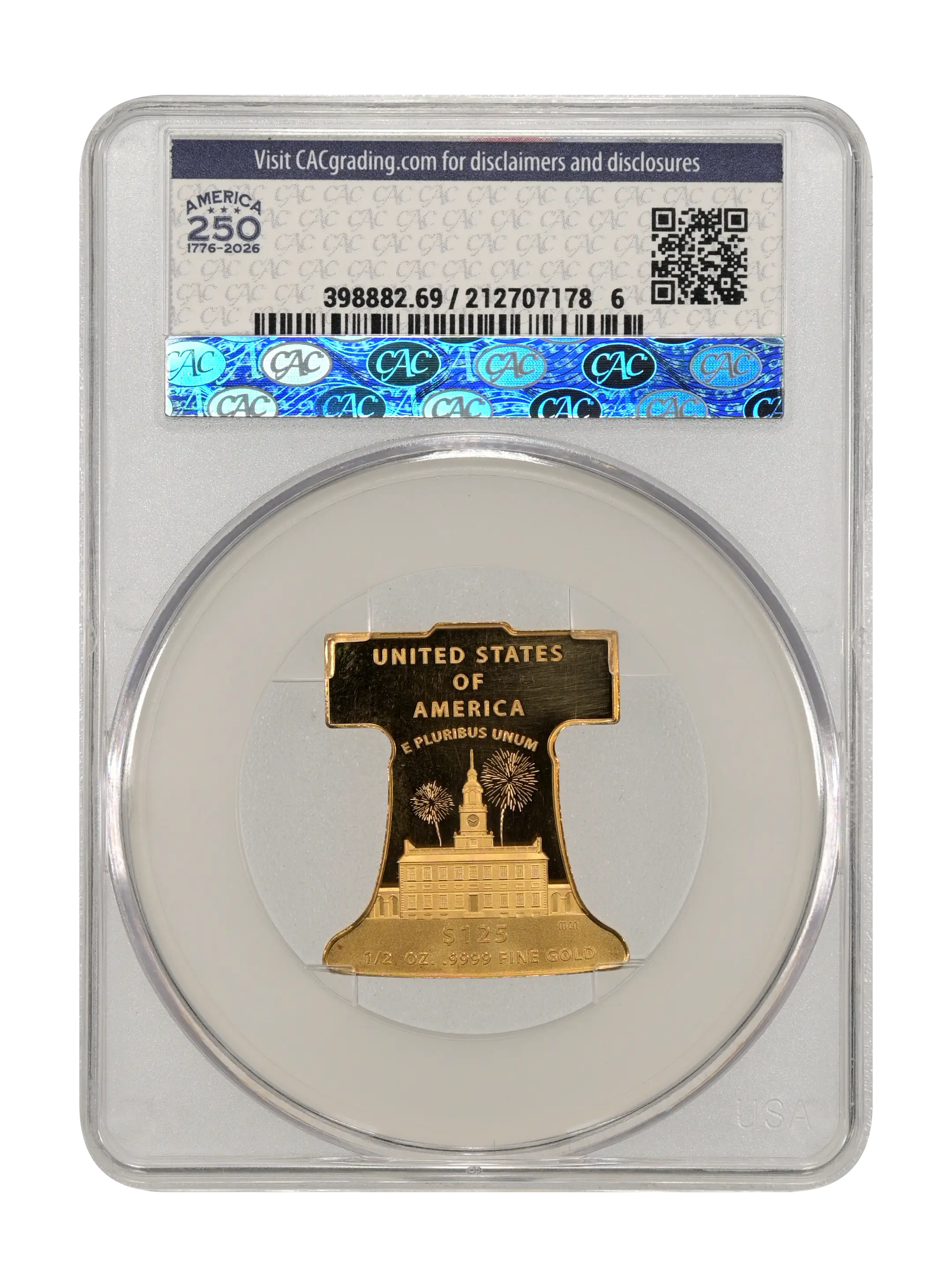 2026-P G$125 1/2oz Gold, Freedom Ringing, Liberty Bell PR DCAM thumbnail 18