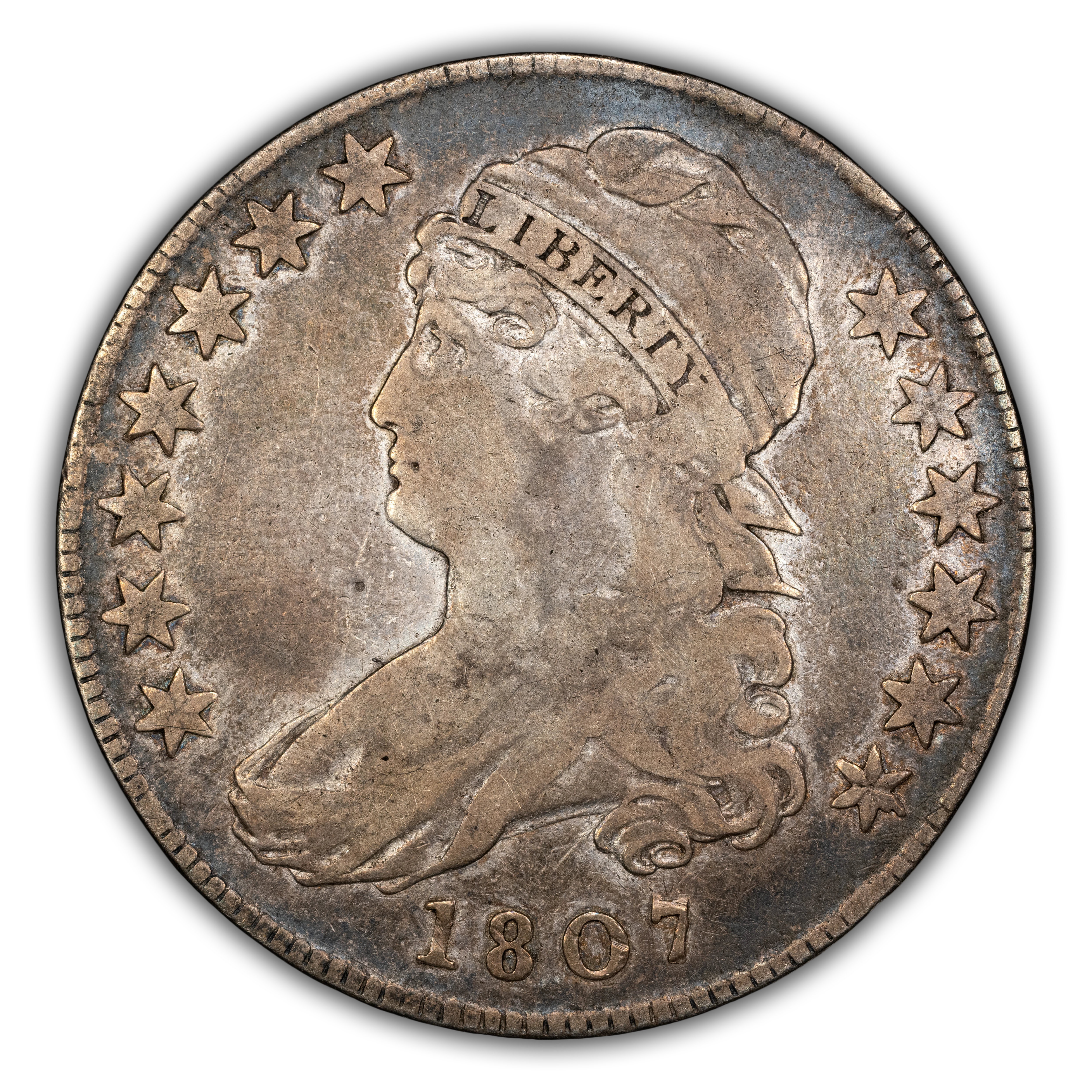 1807 50c Capped Bust, 50/20 MS thumbnail 3
