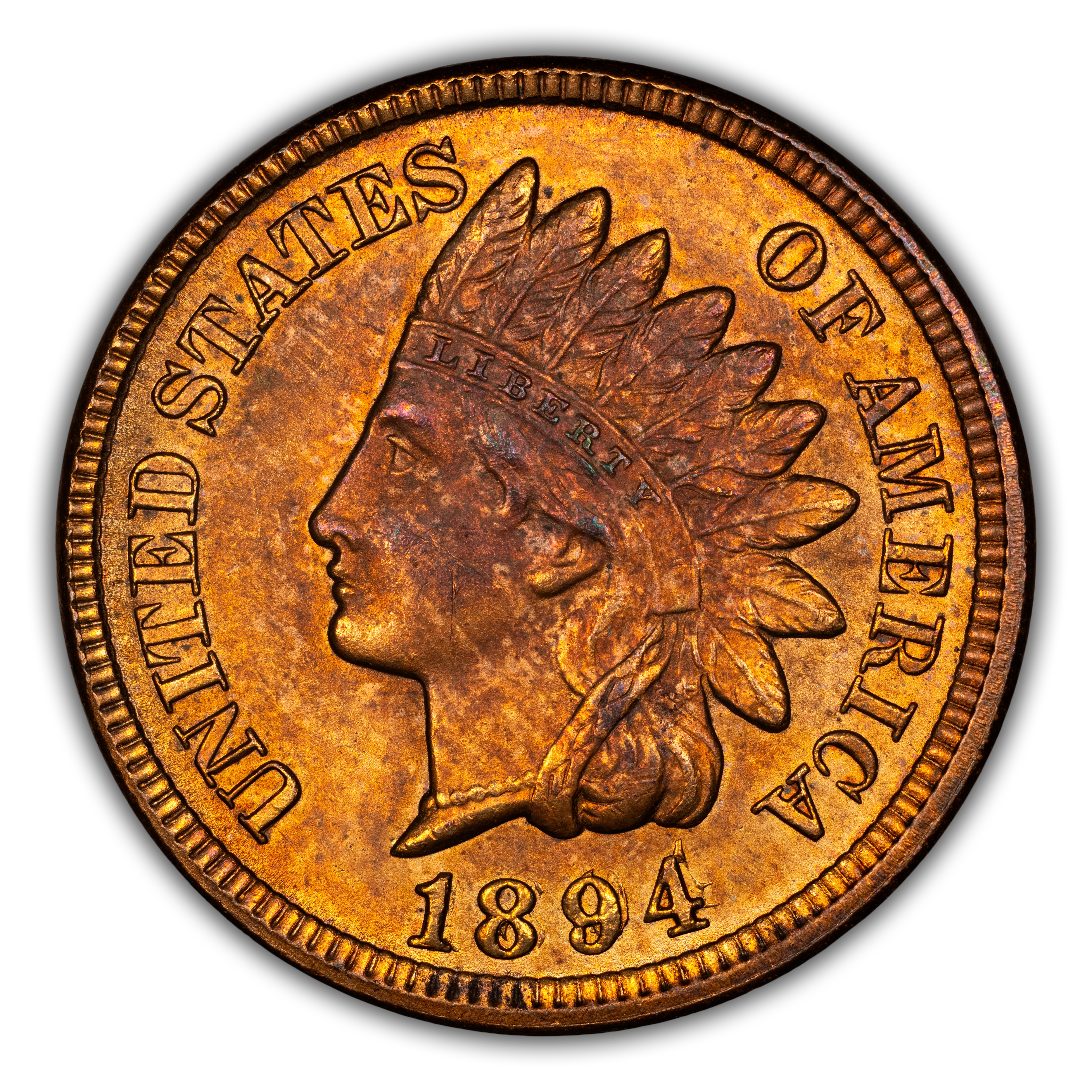 1894/1894 1c Repunched Date, FS-301, S-1 MS RB