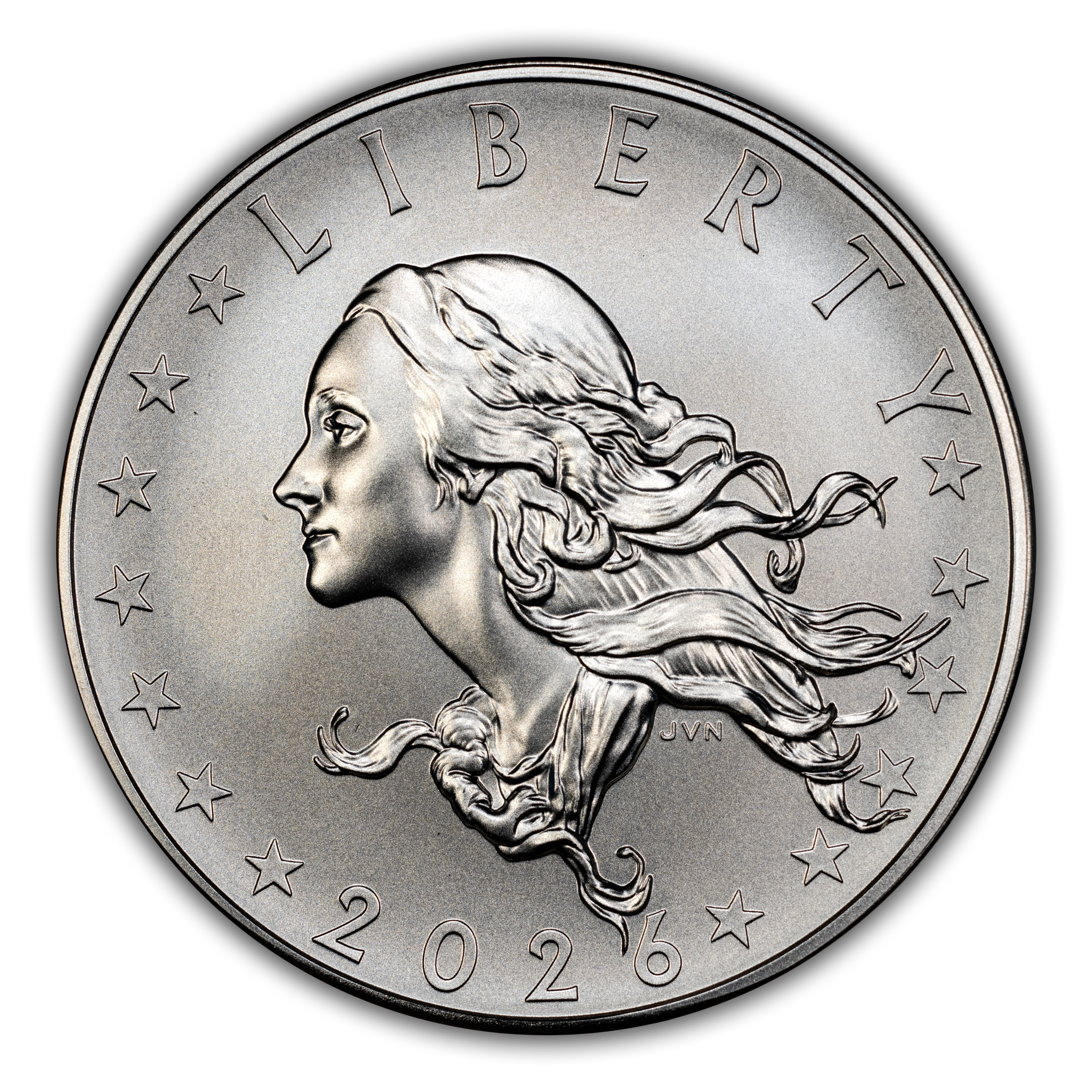 2026 Medal 1oz Silver, Bust Dollar MS