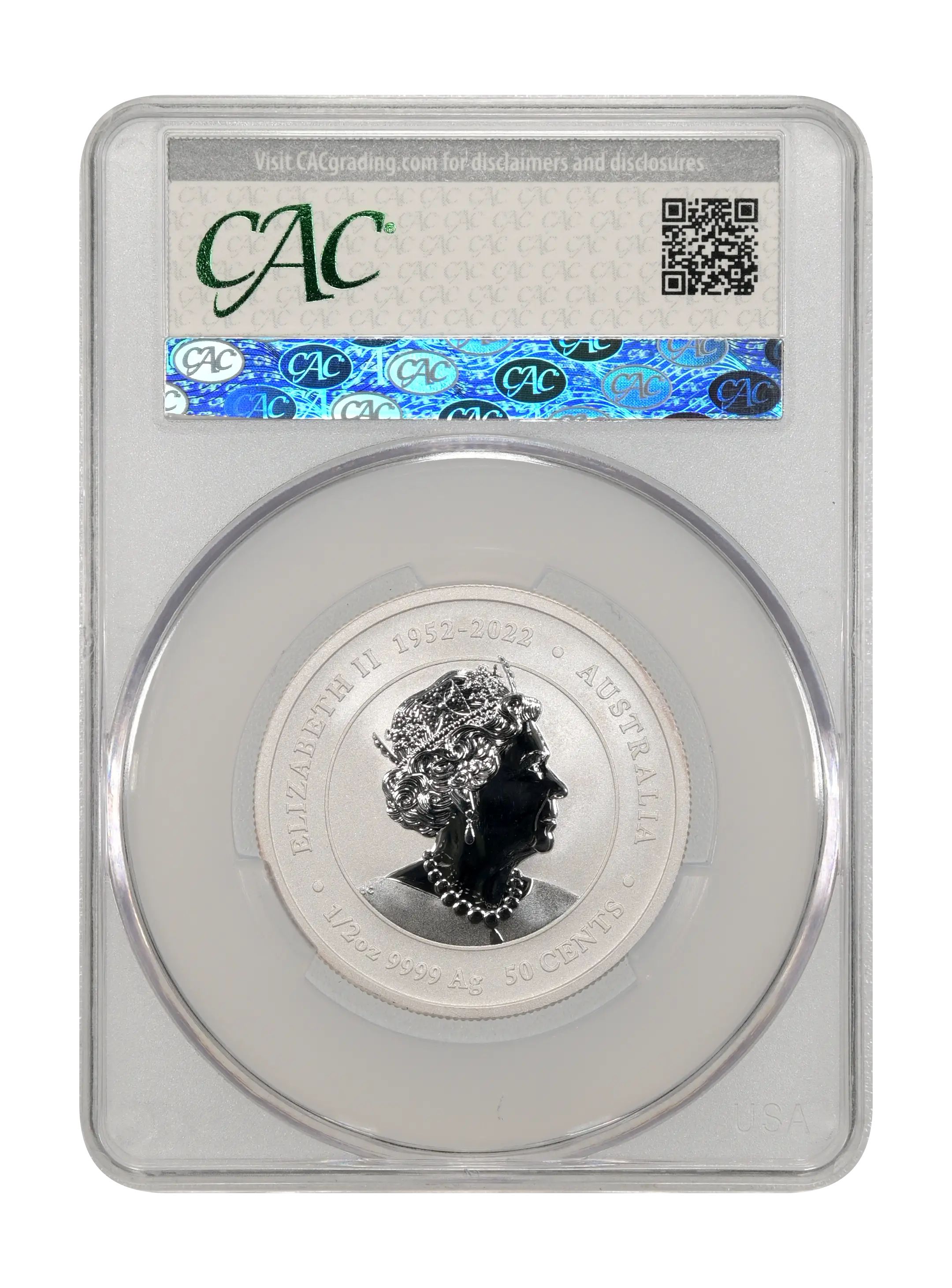 2024-P125 S50c 1/2oz Silver, Dragon, Blue-Orange Colorized MS thumbnail 4