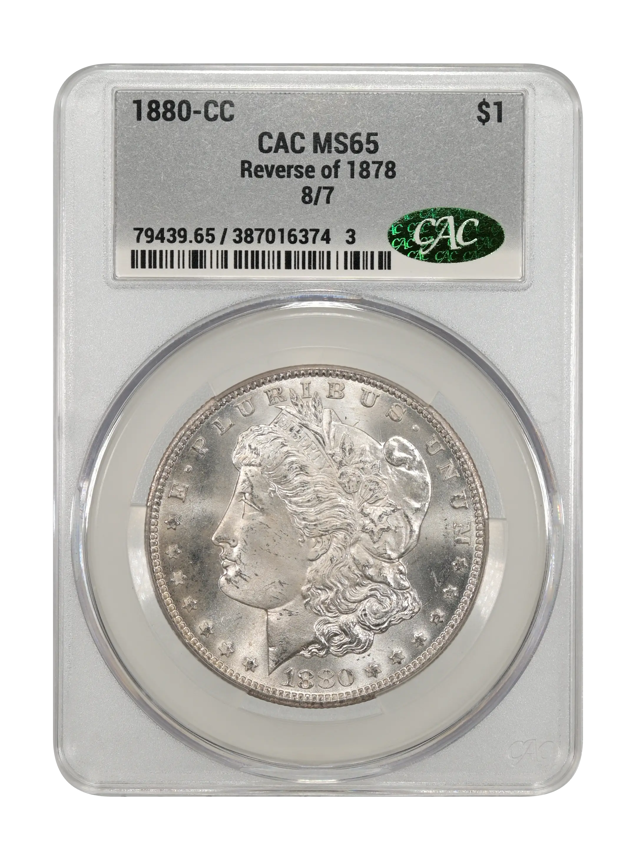 1880-CC $1  8/7, VAM-9 MS thumbnail 7