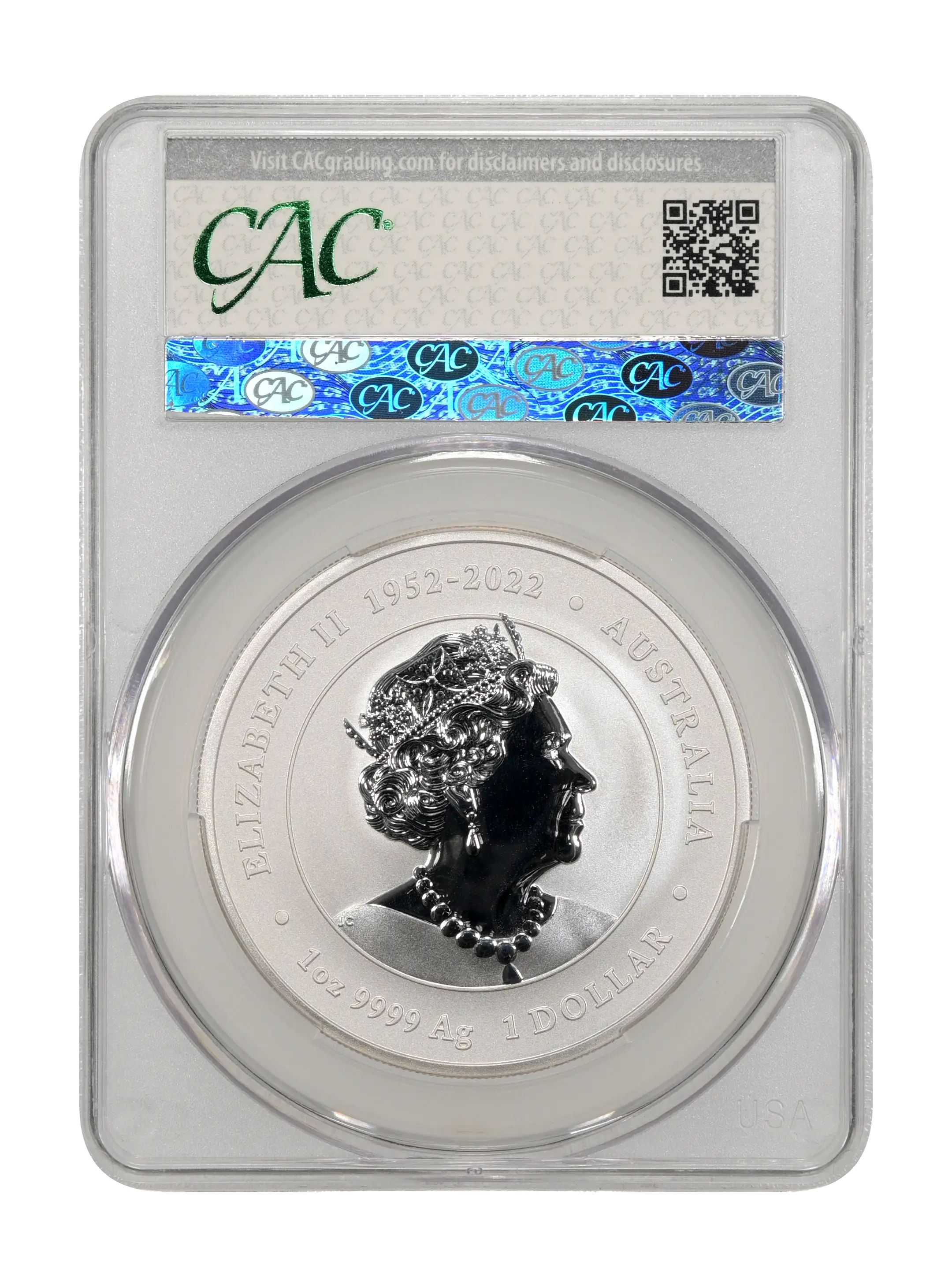 2024-P125 S$1 1oz Silver, Year of the Dragon, Purple Colorized MS thumbnail 4