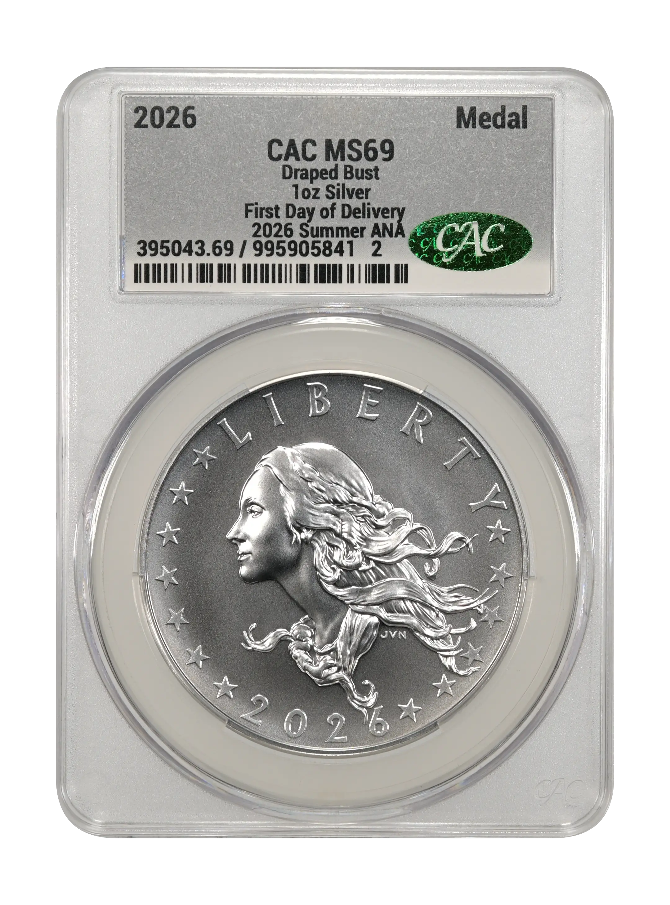 2026 Medal 1oz Silver, Bust Dollar MS thumbnail 15