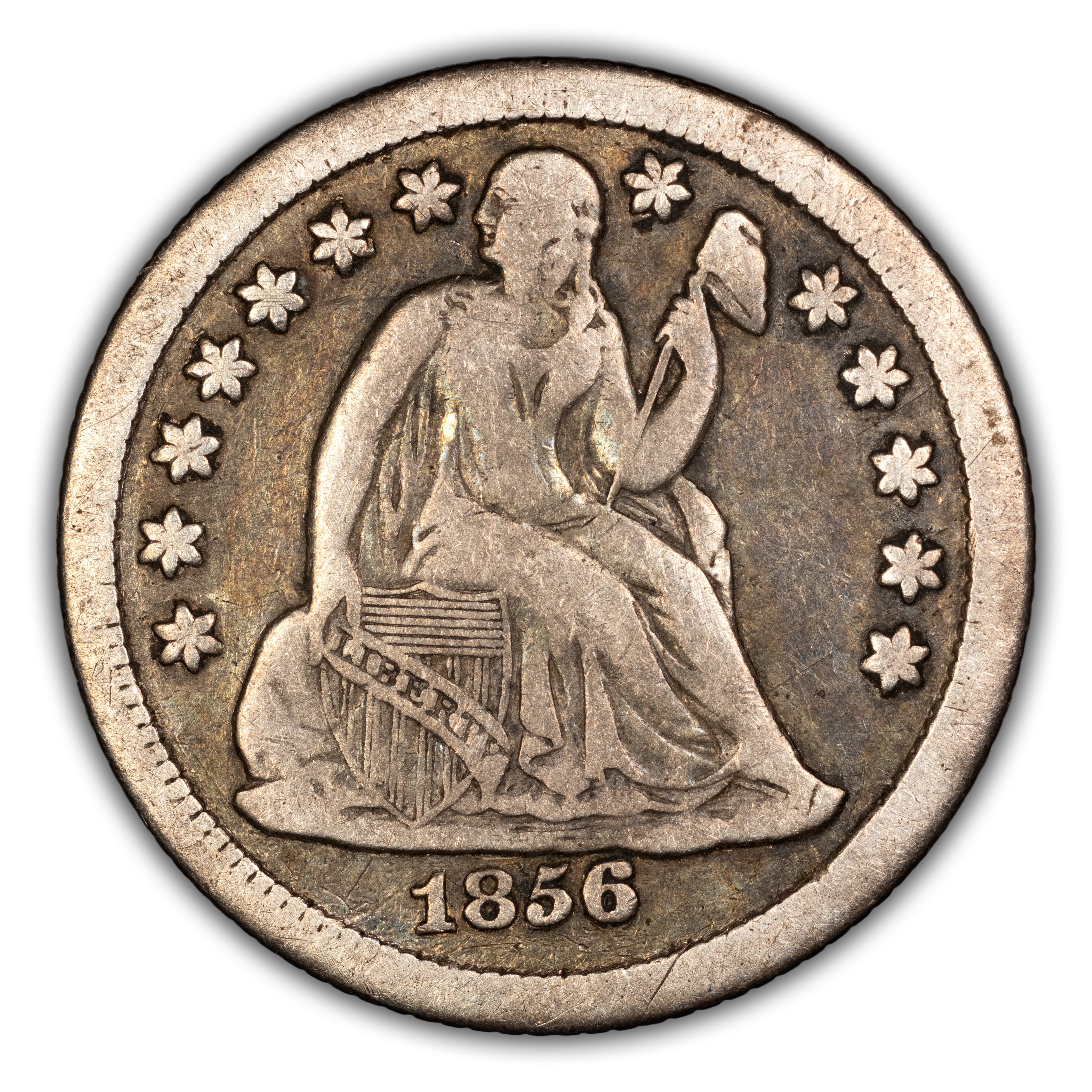 1856-O 10c F-101 MS