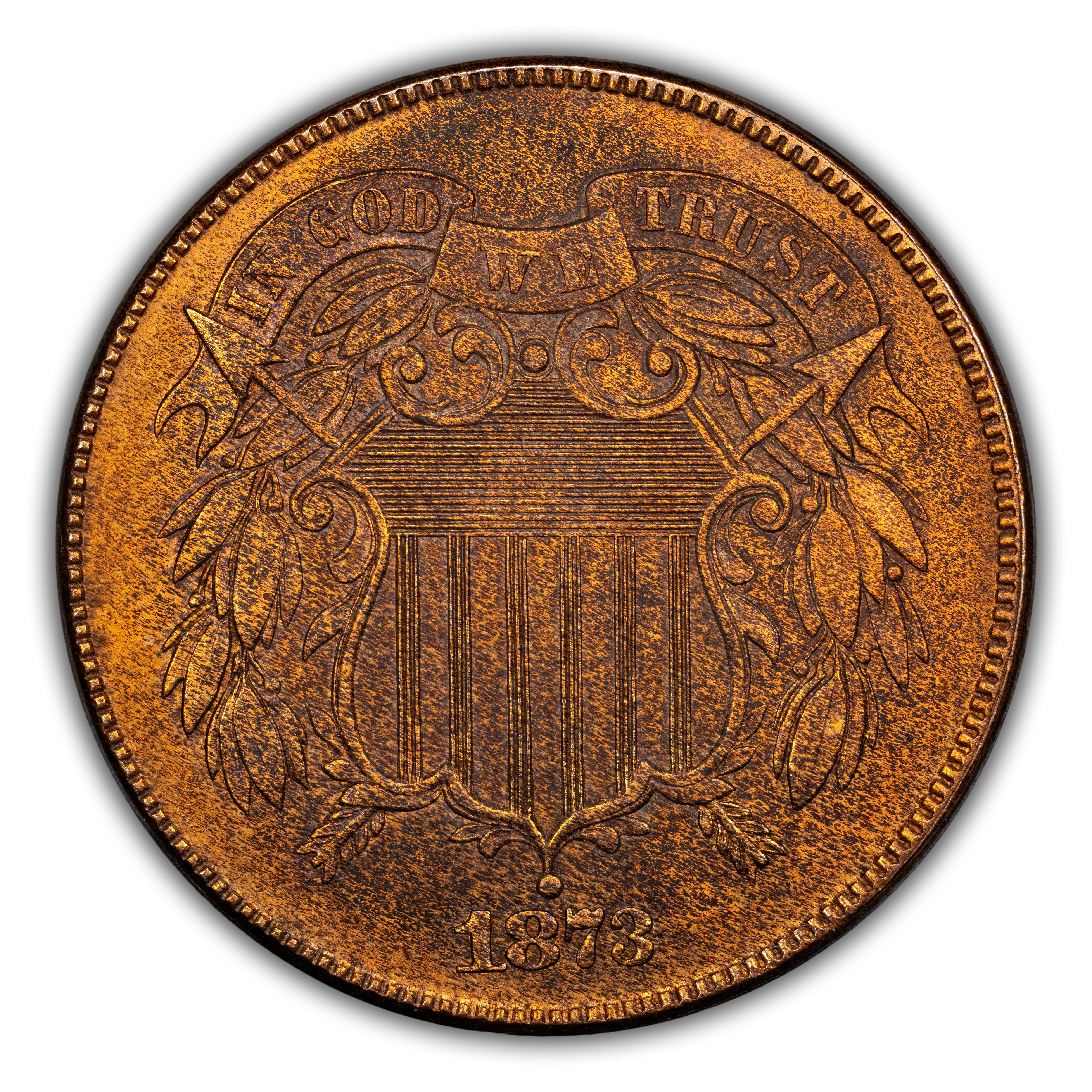 1873 2c Open 3 PR BN