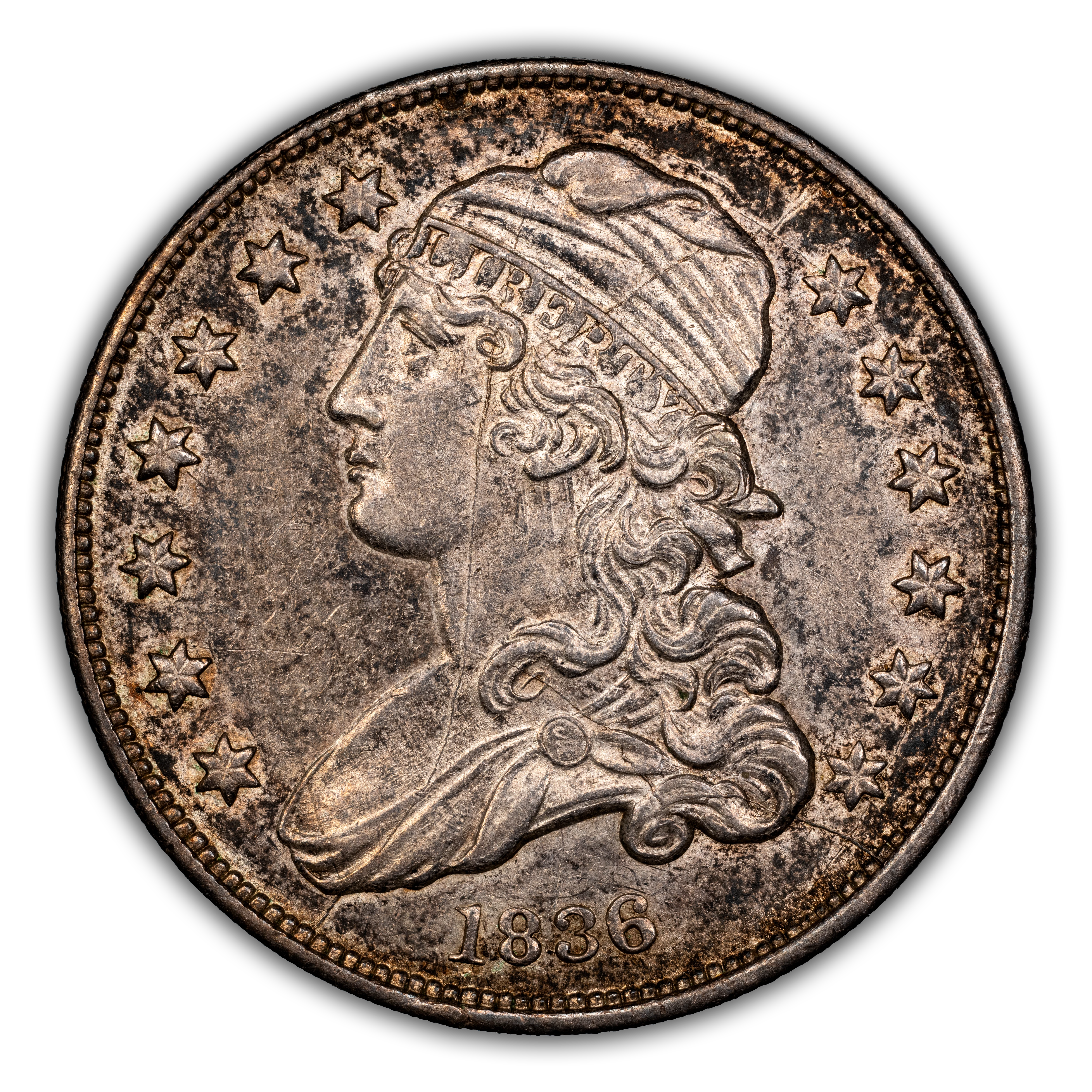 1836 25c B-2 MS
