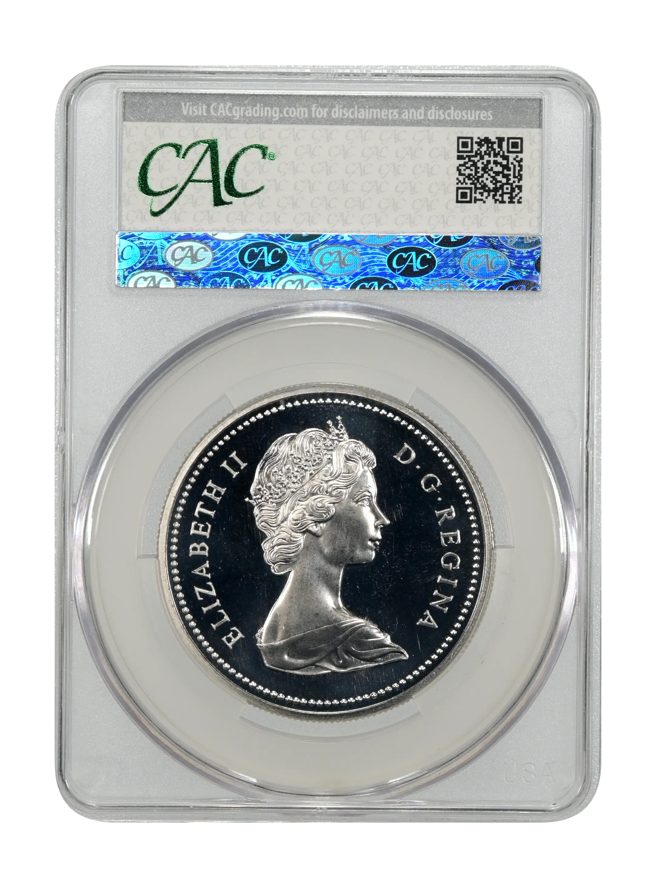 1874-1974 S$1  Silver, Winnipeg Centennial, Single Yoke SP CAM thumbnail 2