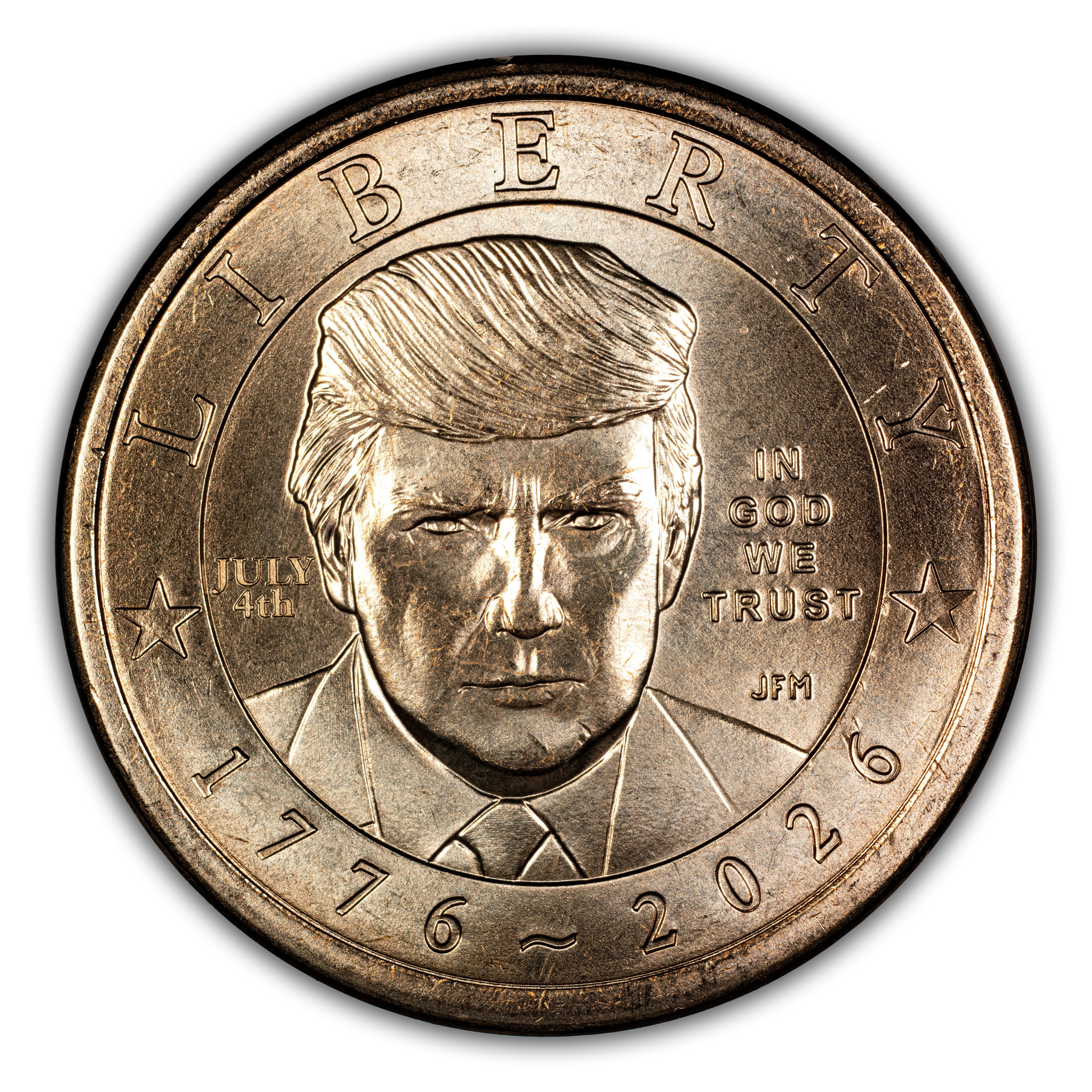 1776~2026 $1 President Donald J. Trump, 250th Anniversary, JULY 4th Privy MS