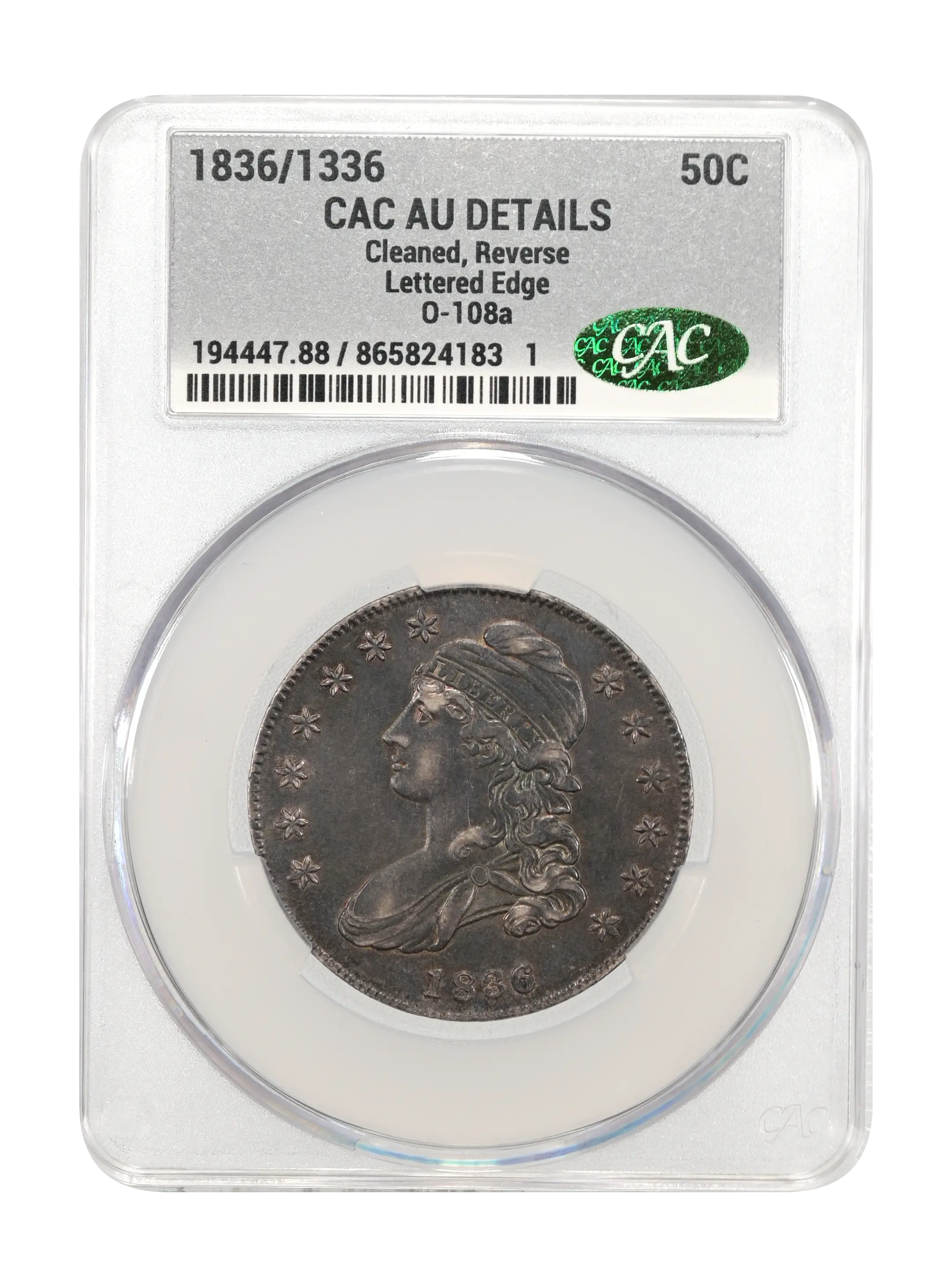 1836/1336 50c Lettered Edge, O-108a MS thumbnail 9