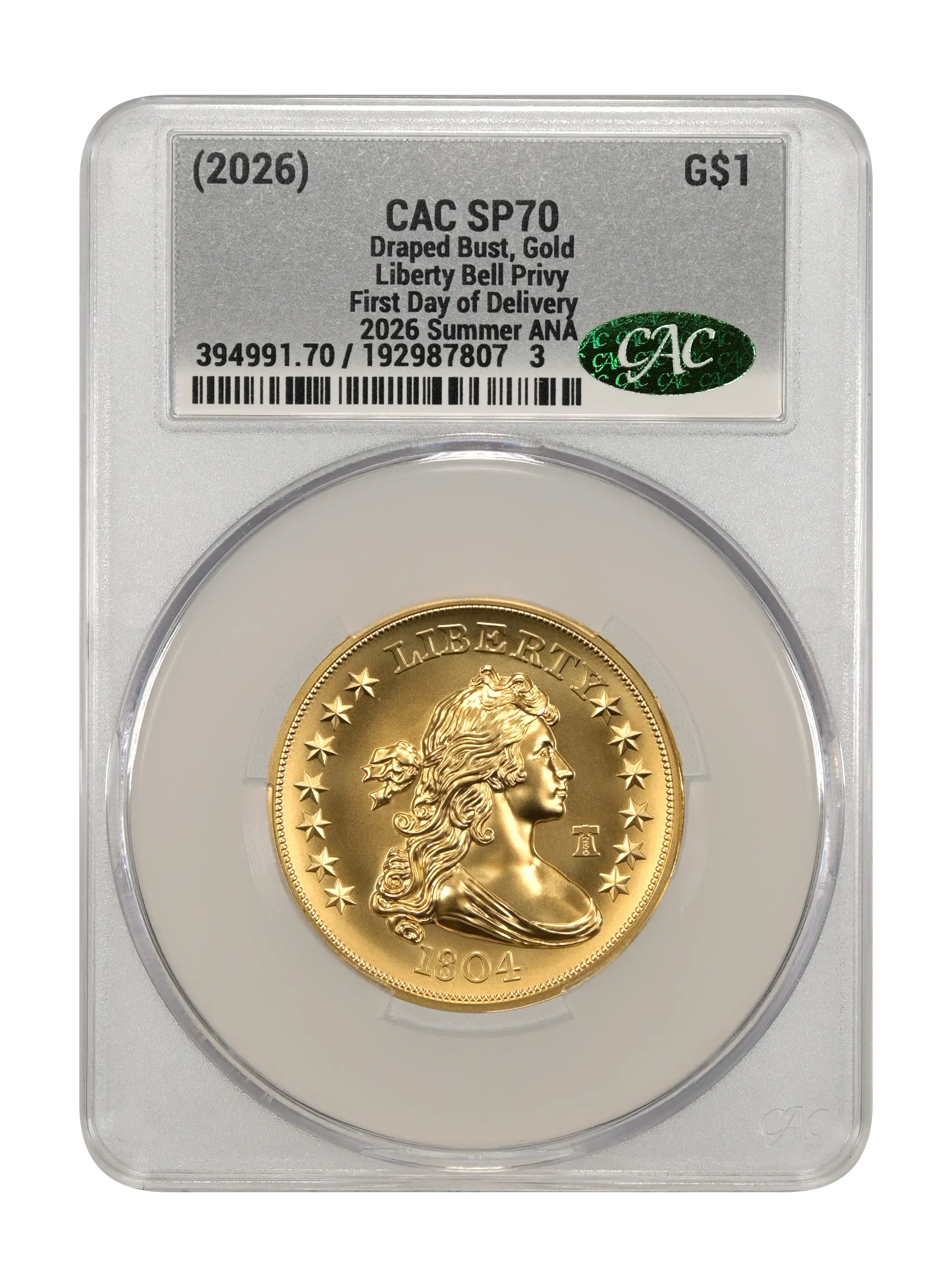 (2026) G$1 Gold Bust Dollar, 250th Anniversary Privy SP thumbnail 13