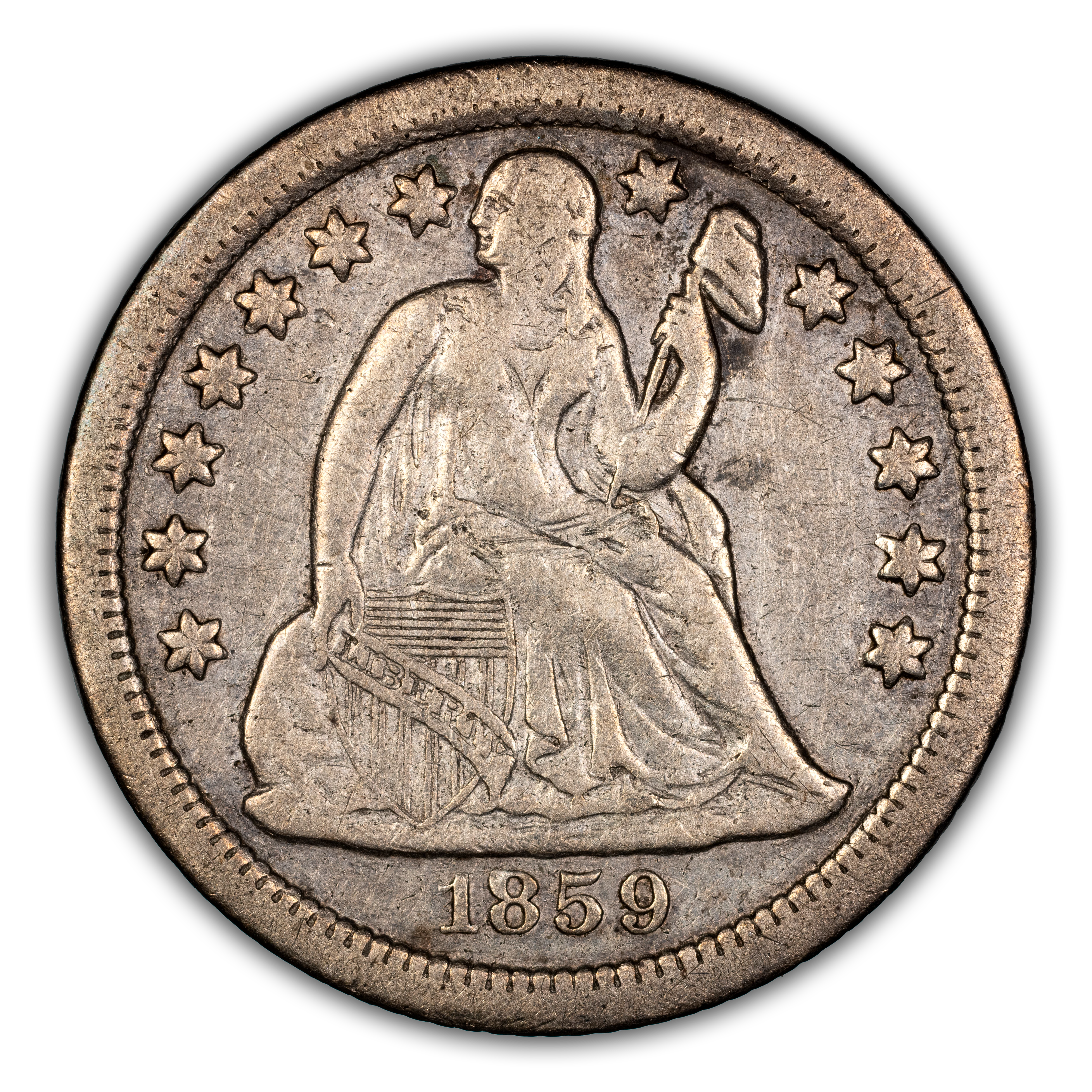 1859-S 10c MS thumbnail 2