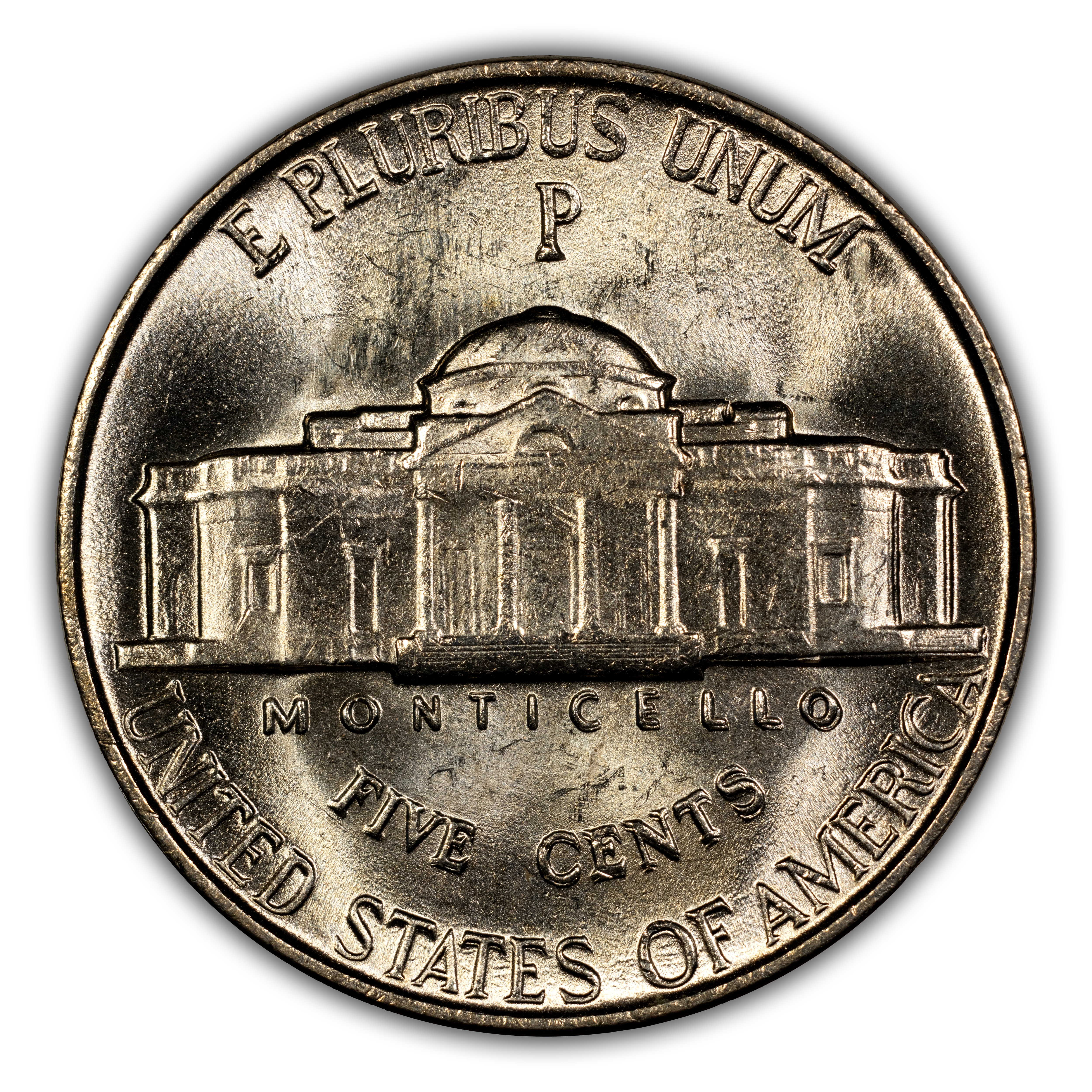 1945-P 5C Silver, Doubled Die Reverse, FS-801 MS thumbnail 3