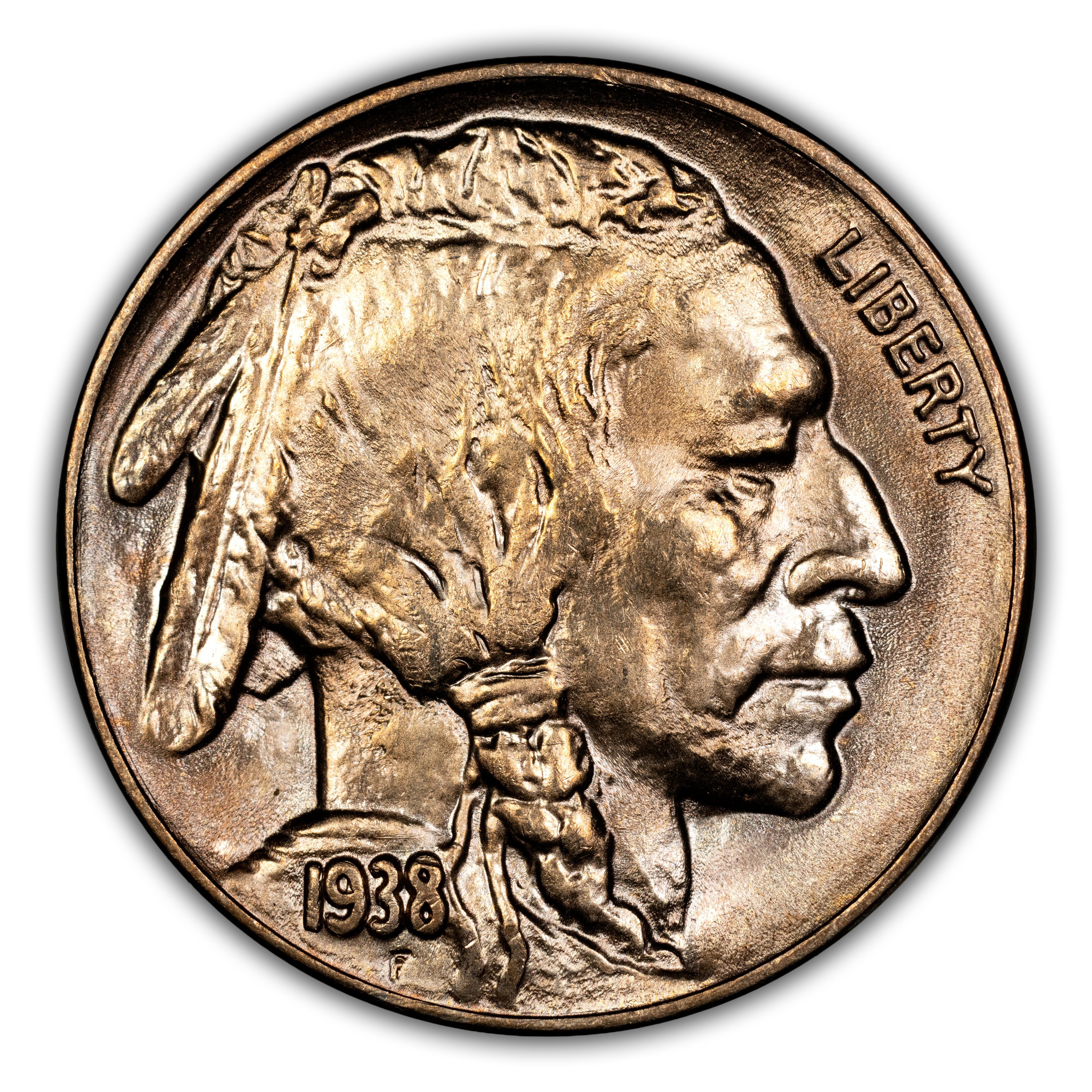 1938-D 5c Buffalo MS thumbnail 3