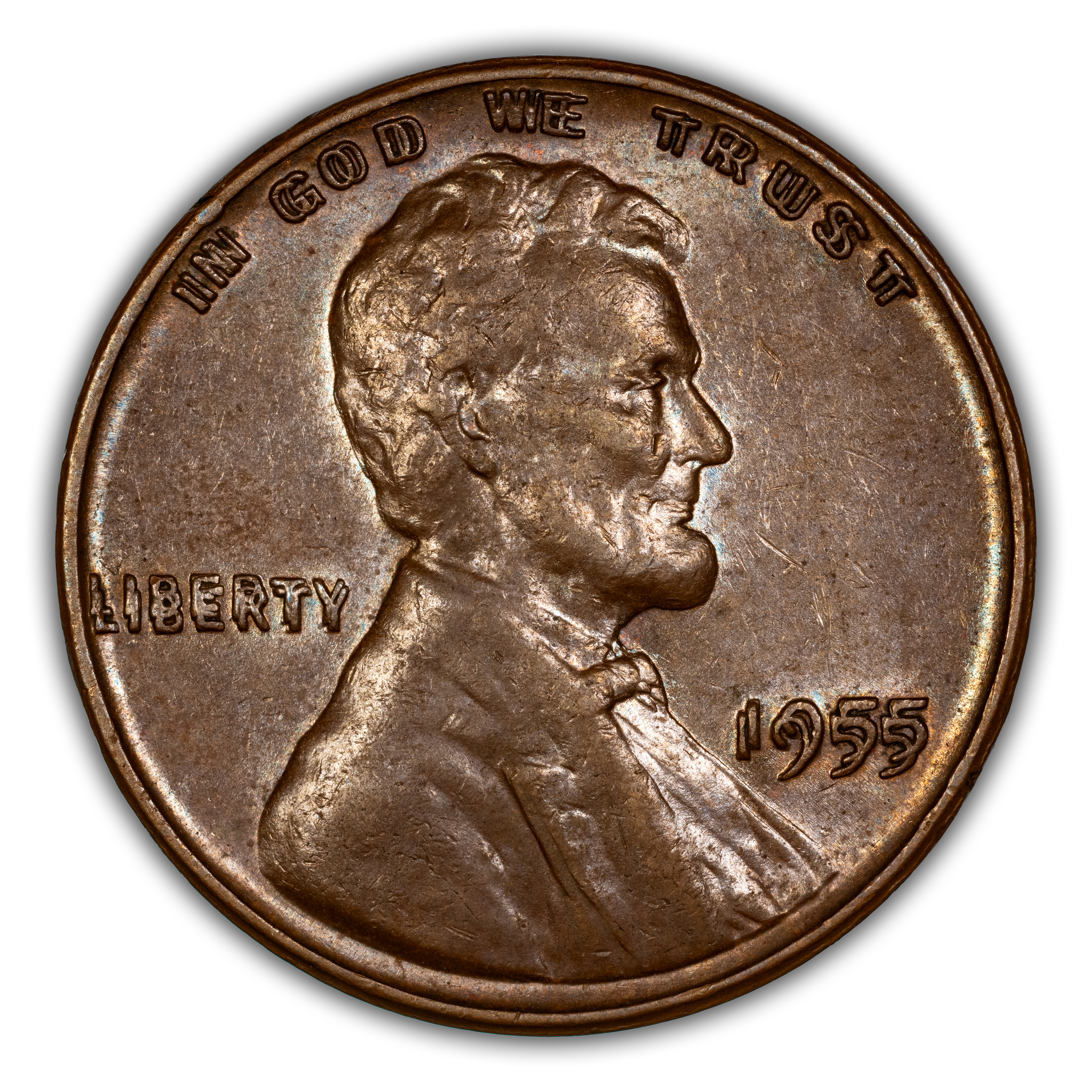 1955 1c Doubled Die Obverse MS BN thumbnail 4