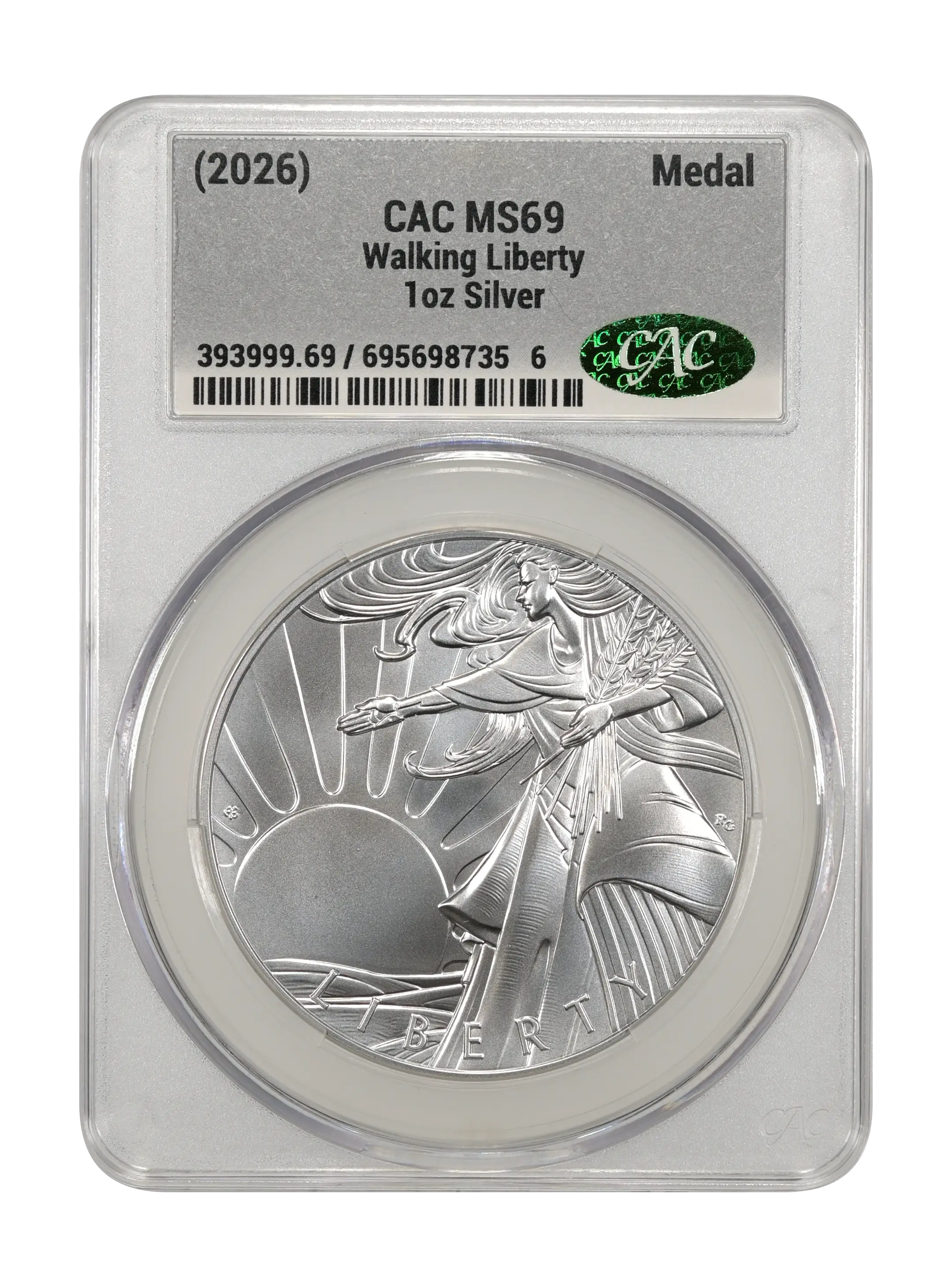 (2026) Medal 1oz Silver, Walking Liberty MS thumbnail 7