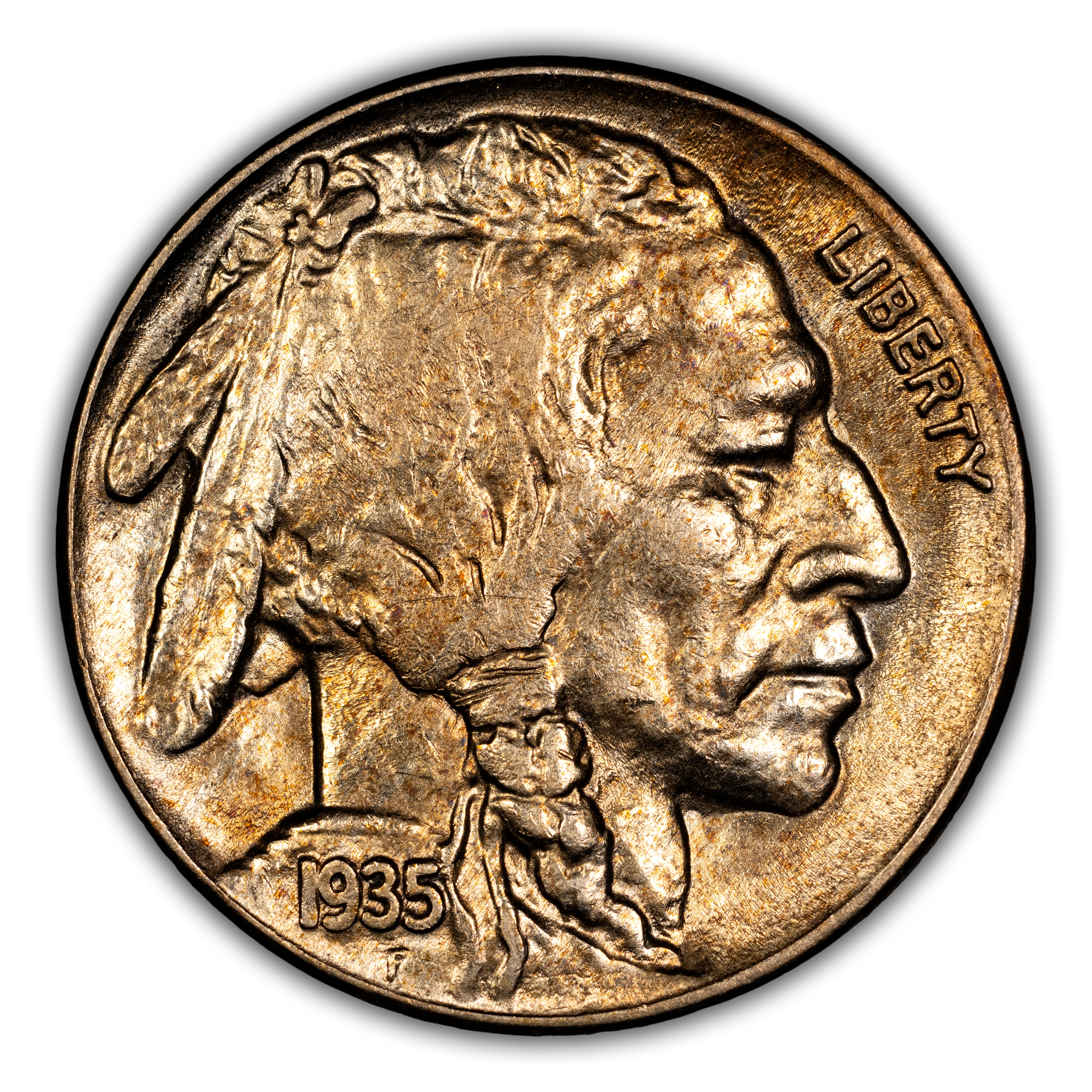 1935 5c Doubled Die Reverse, FS-801 MS