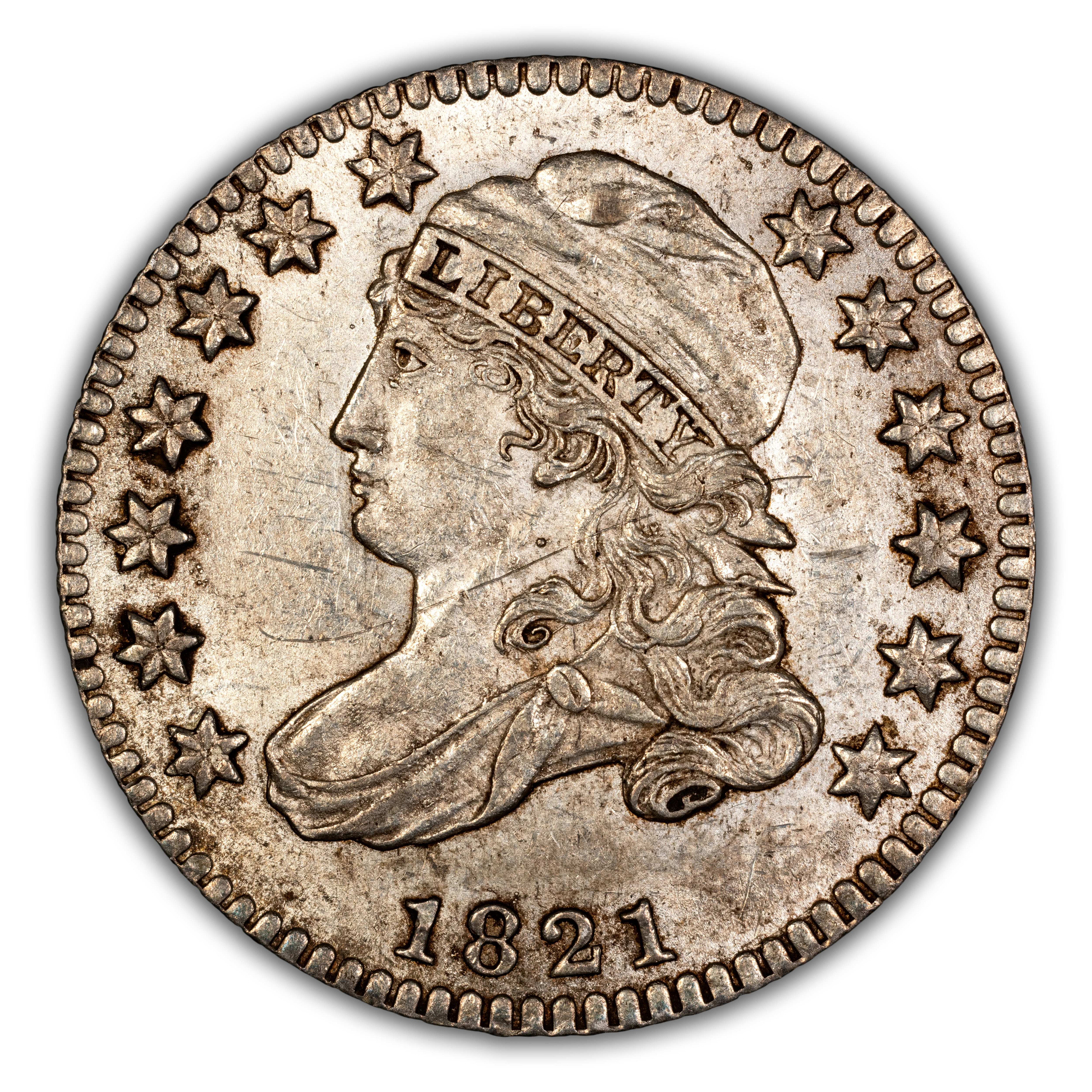 1821 10c Small Date, JR-10 MS thumbnail 2