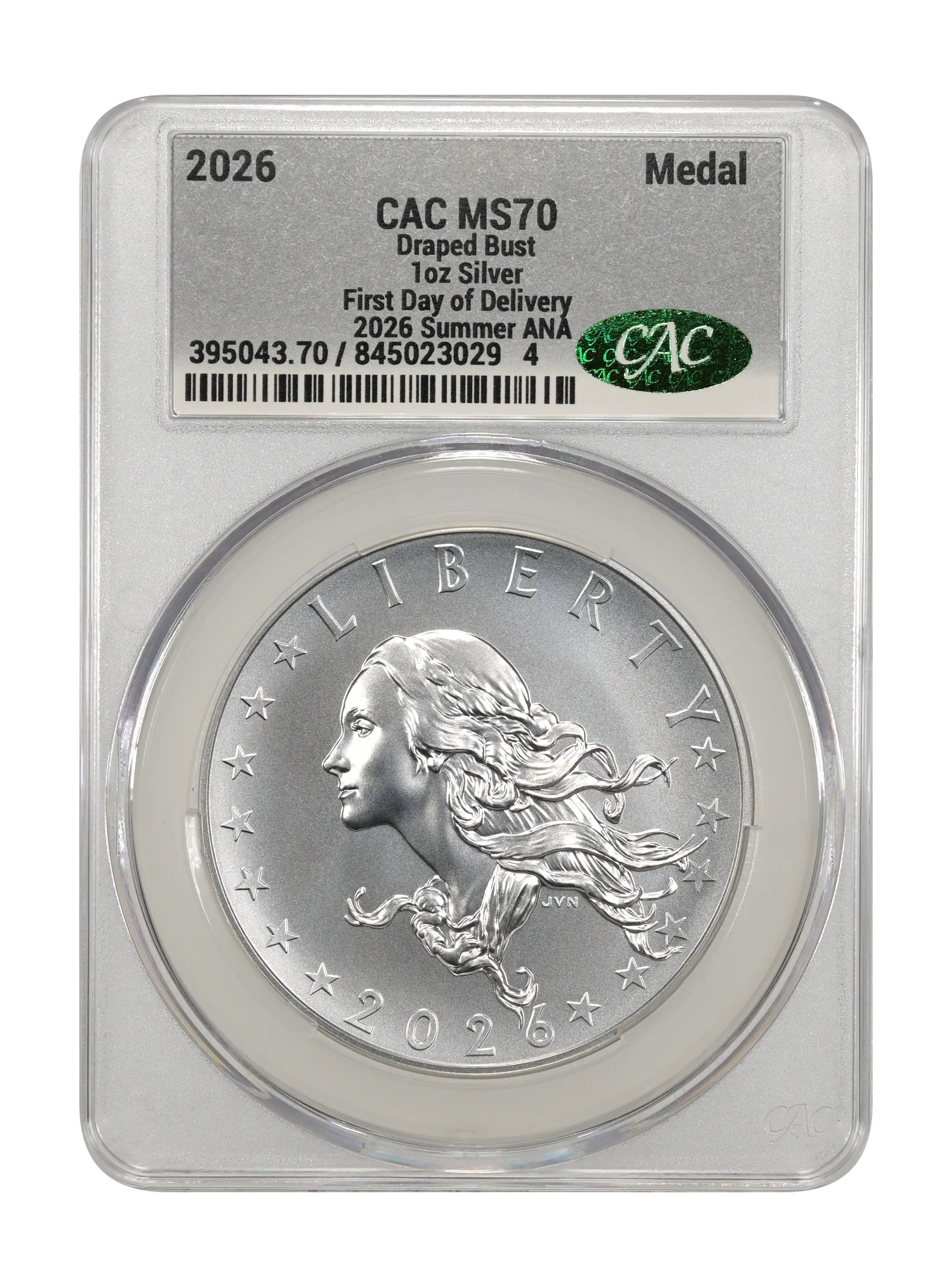 2026 Medal 1oz Silver, Bust Dollar MS thumbnail 12