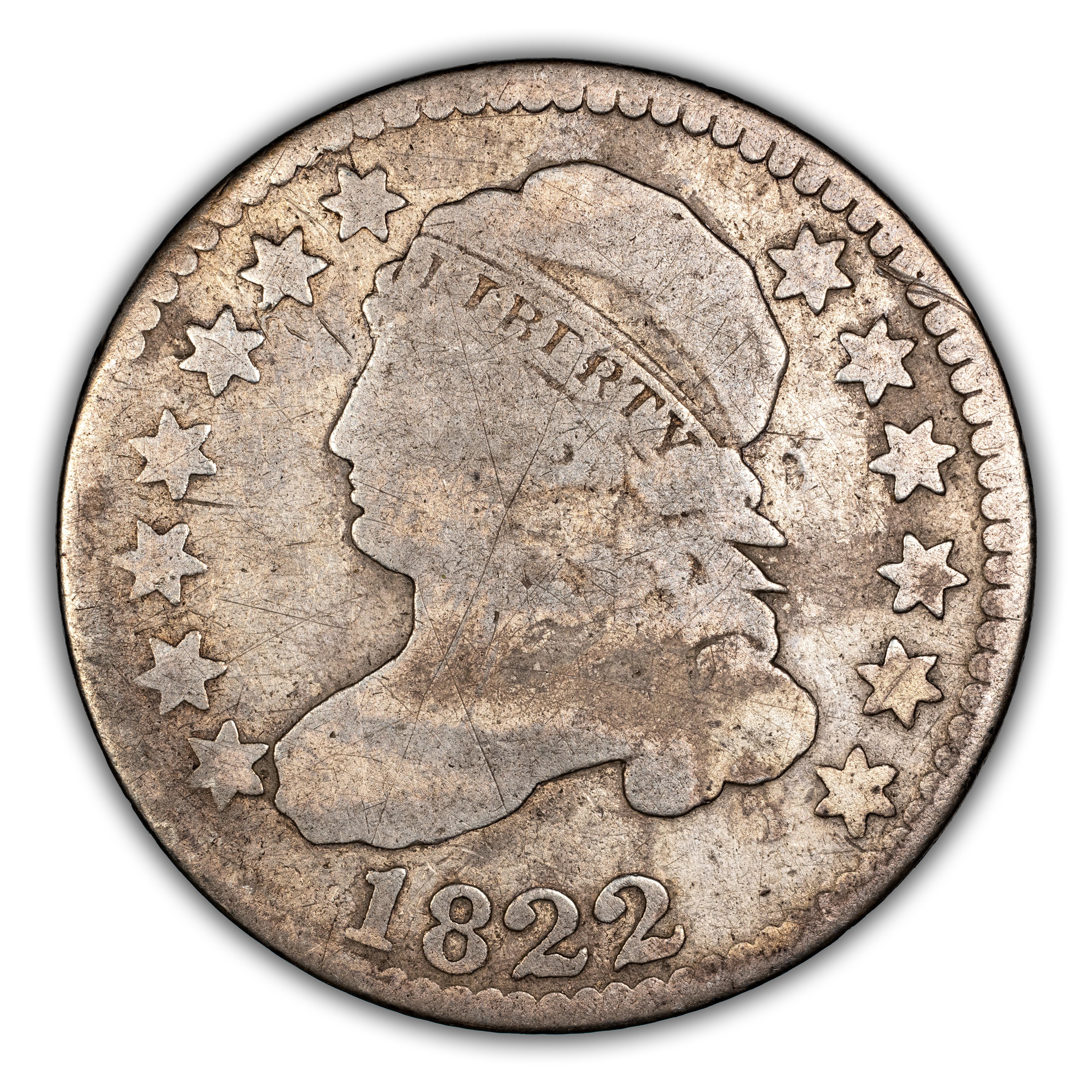 1822 10c MS