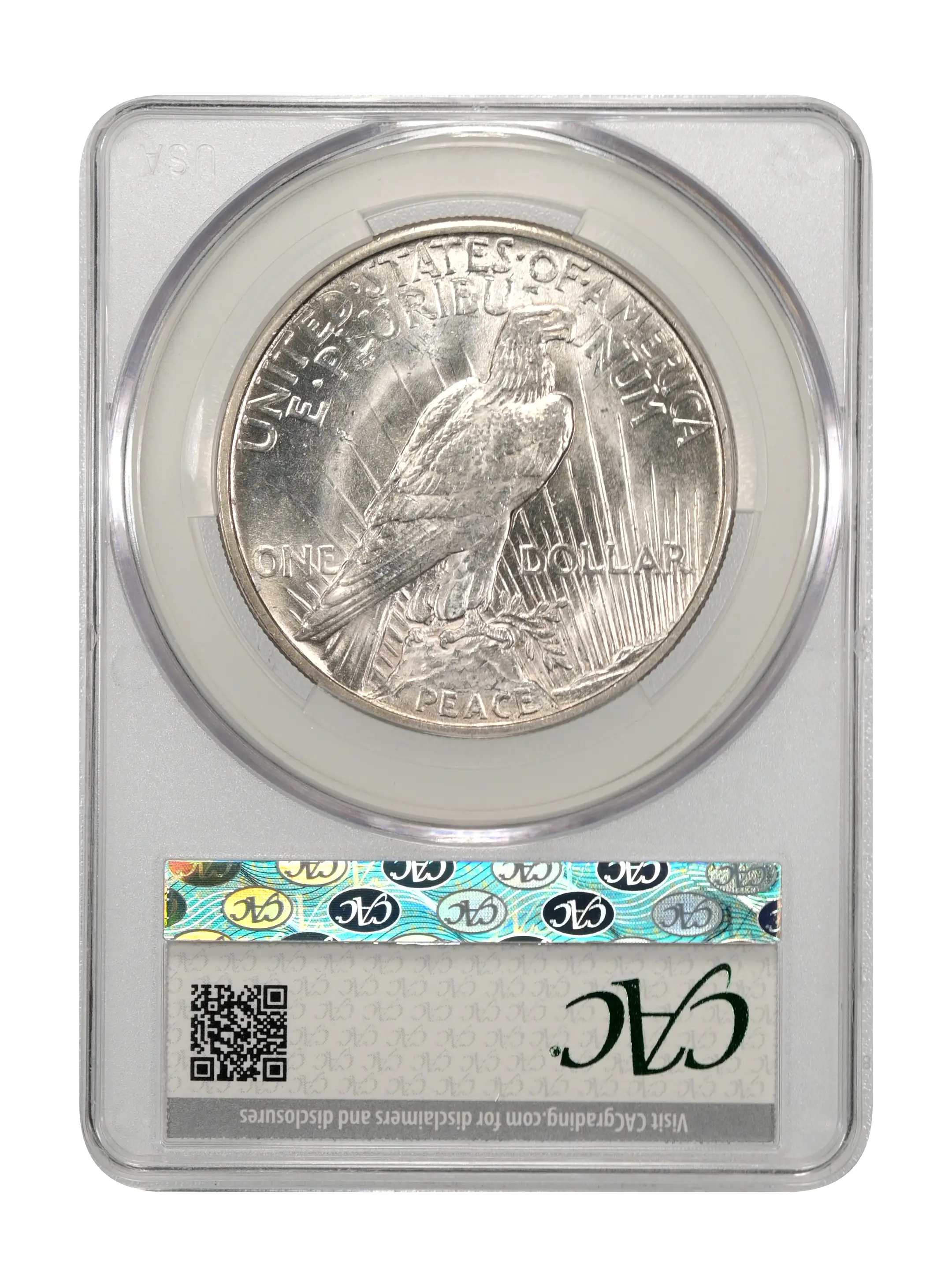 1921 $1  Peace, Polishing Lines, VAM 1F MS thumbnail 13