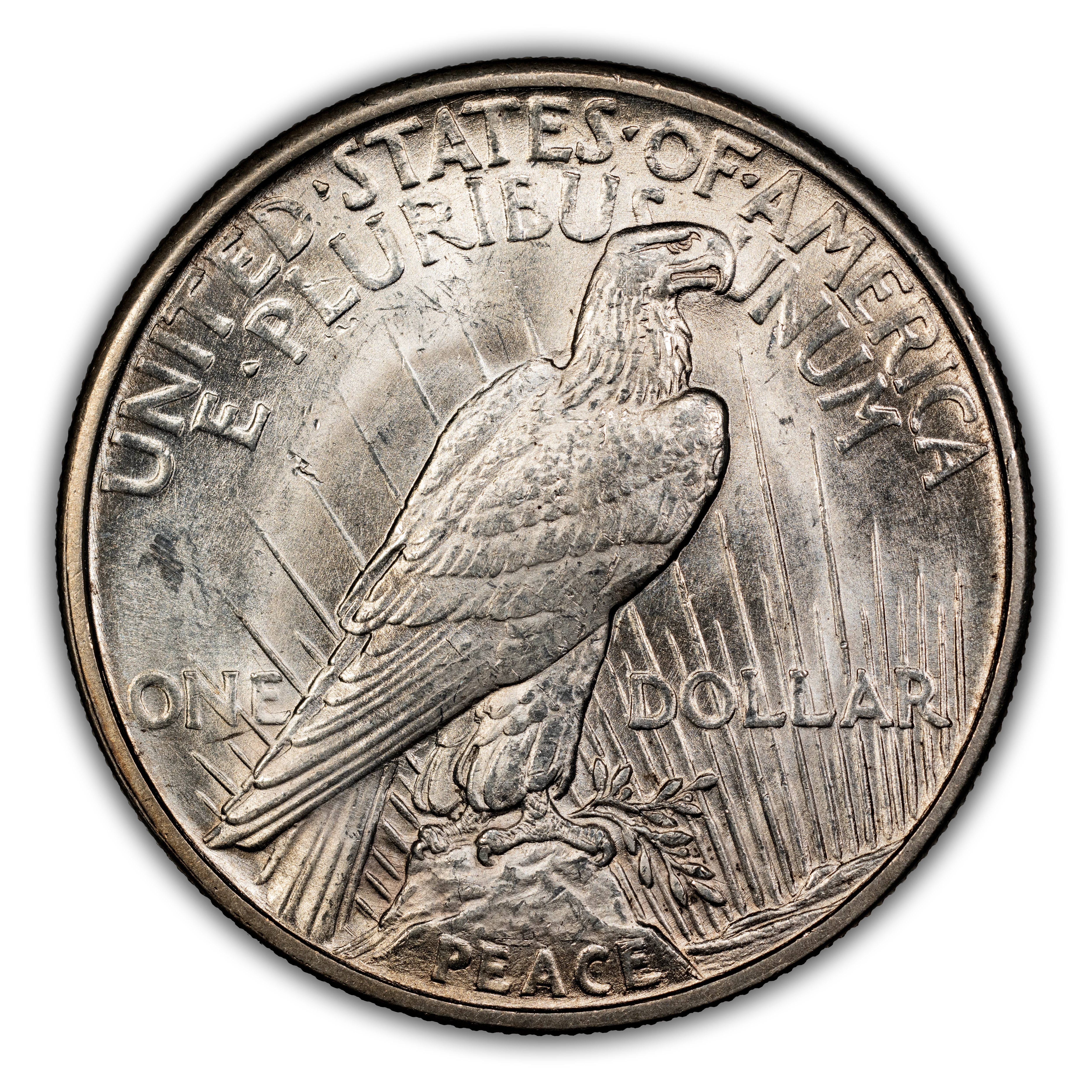 1921 $1  Peace, Polishing Lines, VAM 1F MS thumbnail 6