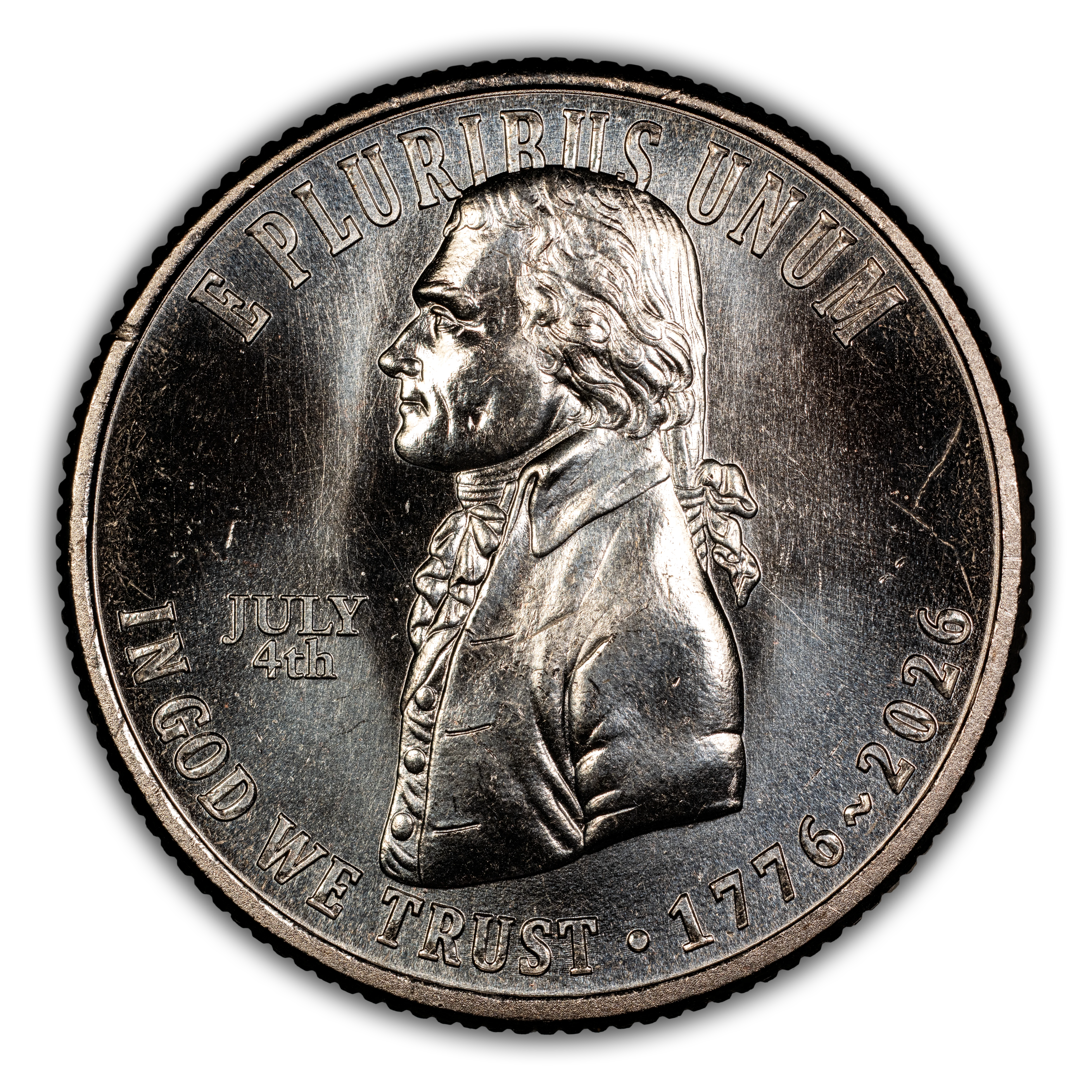 1776~2026 S25c 2.5oz Silver, Declaration of Independence, JULY 4th Privy MS thumbnail 19
