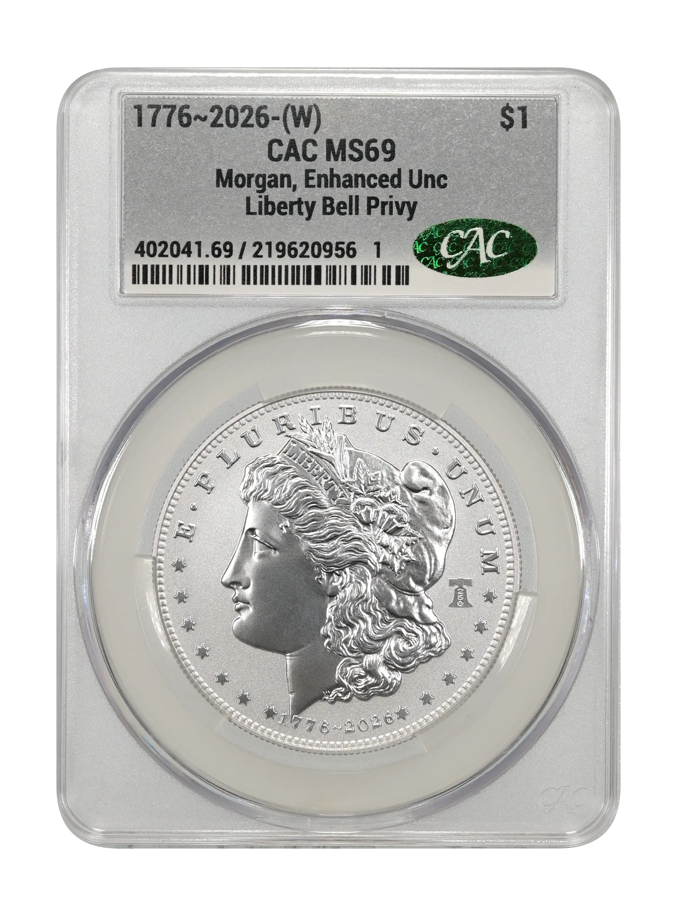1776~2026-(W) S$1 Morgan, Liberty Bell Privy, Enhanced Uncirculated MS thumbnail 10