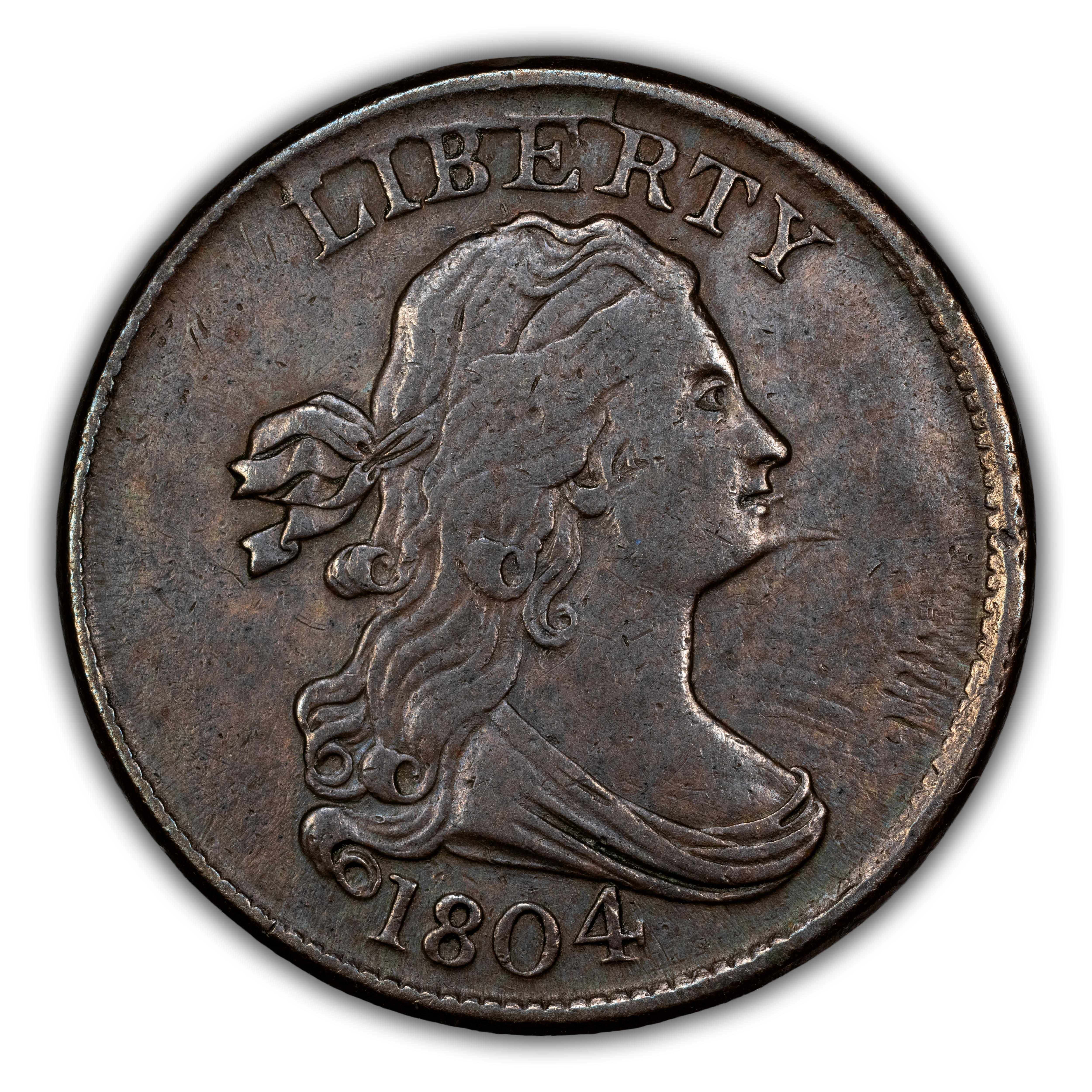 1804 1/2c Spiked Chin MS BN thumbnail 3
